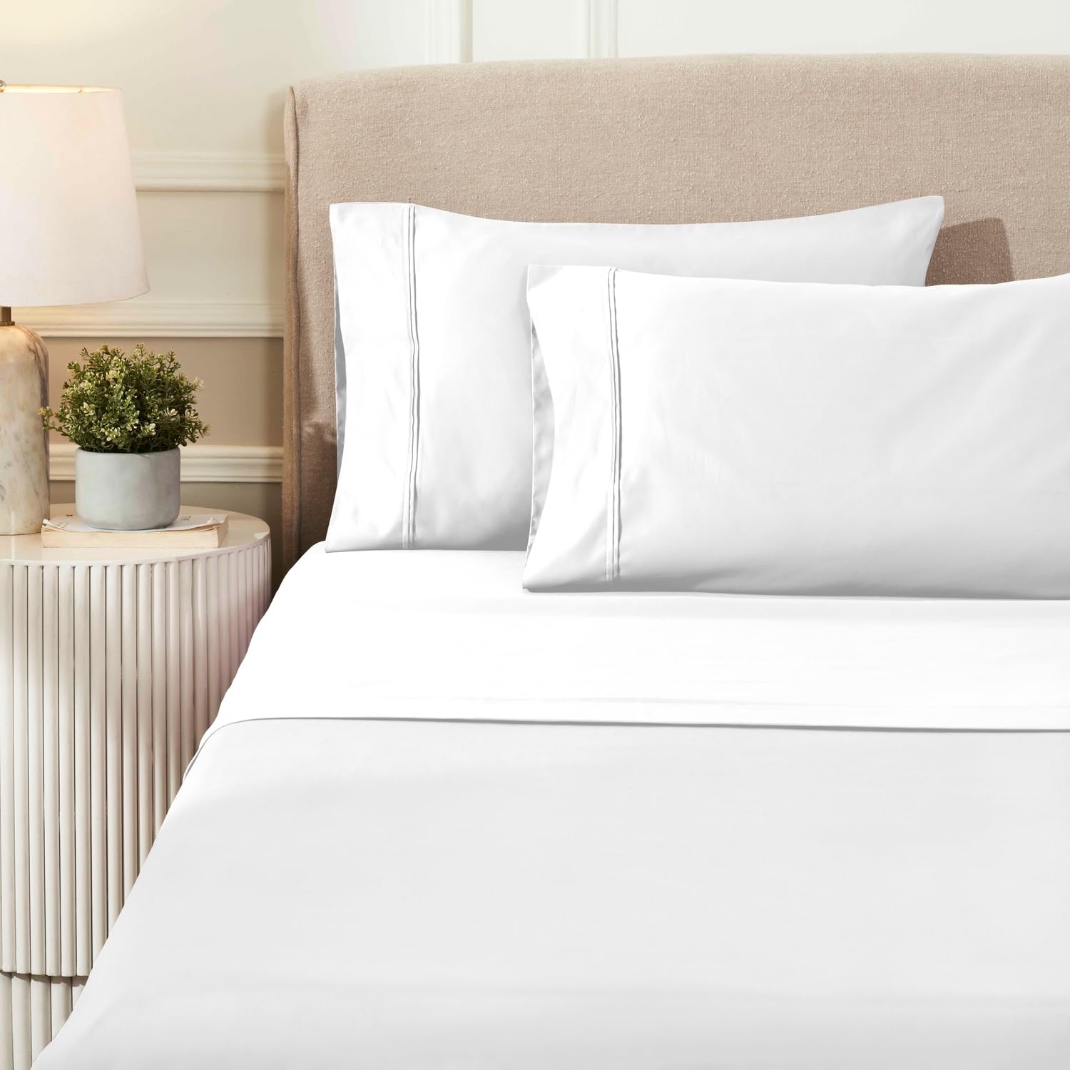 Premium 1200-Thread Count Egyptian Cotton Sheet Set - Full Size with 18