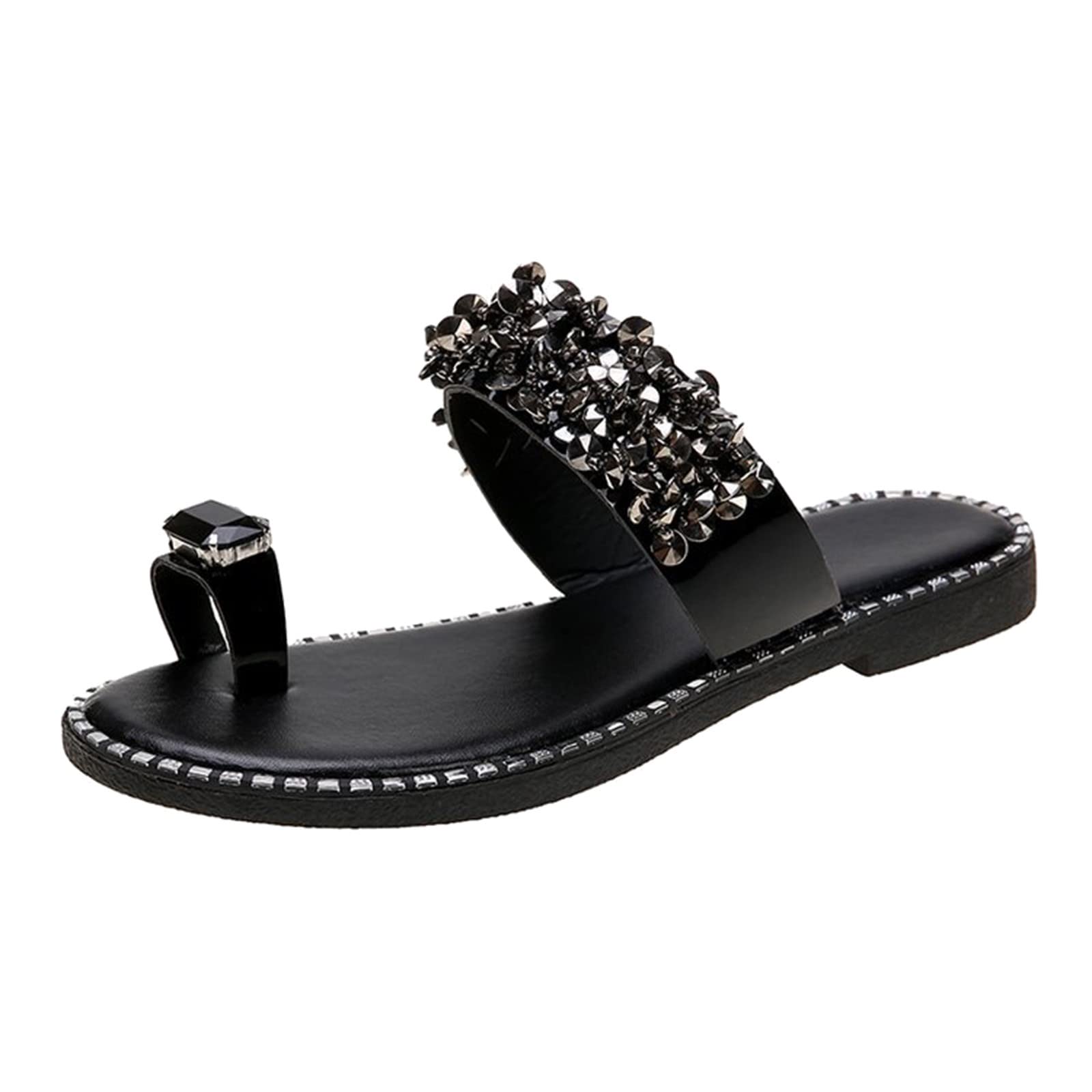 Women's Black Heeled Sandals - Closed Toe Strappy Chunky Heels with Ankle Strap | Dress Pumps for Wedding, Party & Evening Occasions