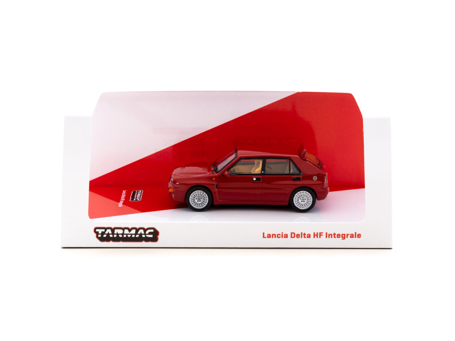 Tarmac Works 1/64 Scale Lancia Delta HF Integrale Diecast Model Car - Red ROAD64 Collection | Perfect for Collectors, Display, and Racing Enthusiasts