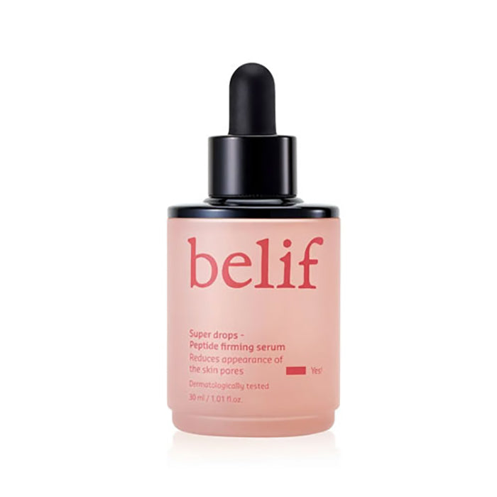 belif Super Drops Peptide Firming Serum 30ml | Anti-Aging Face Treatment for Wrinkles & Fine Lines | Perfect for Nighttime Skincare Routine & Daily Hydration