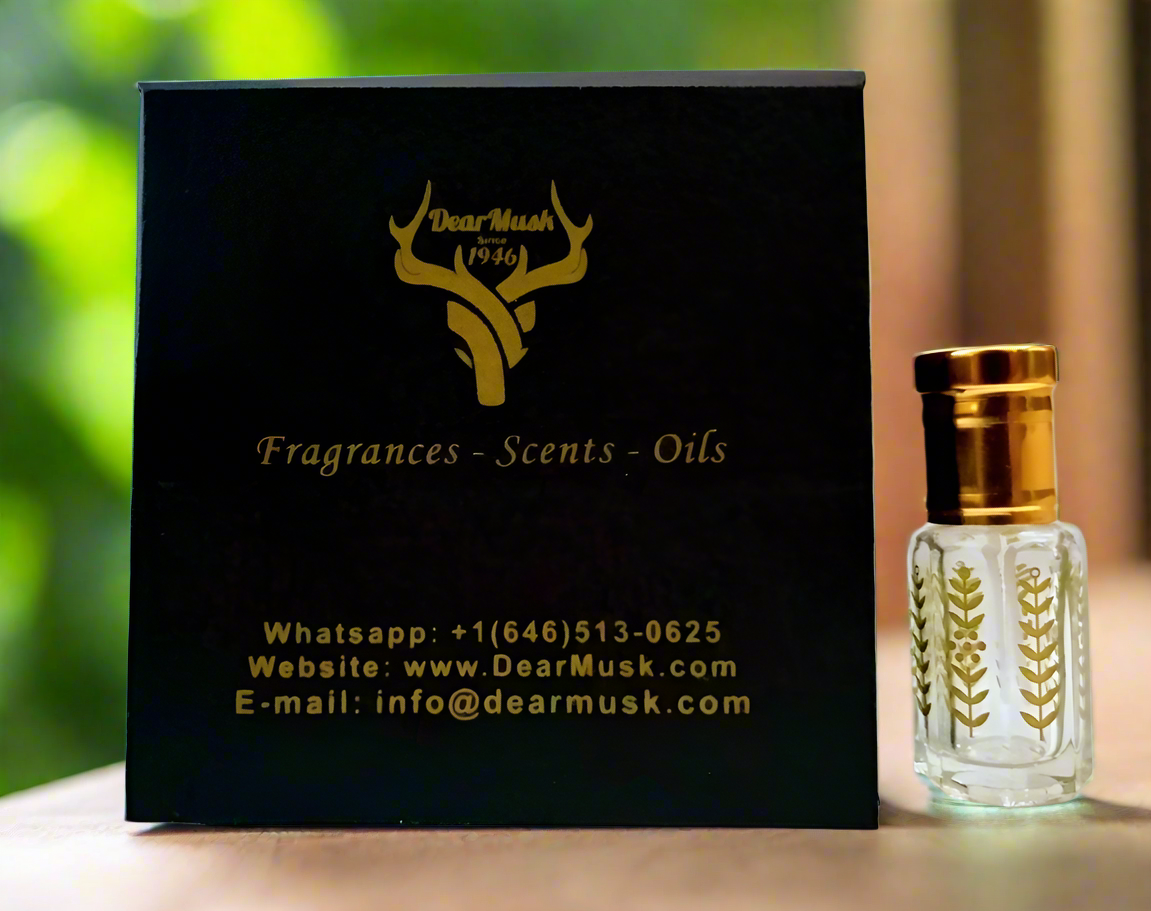 Pure Indian Agarwood Oudh Attar Oil - Dark Intense Aphrodisiac Perfume Oil 3ml for Meditation, Spiritual Healing & Luxury Fragrance