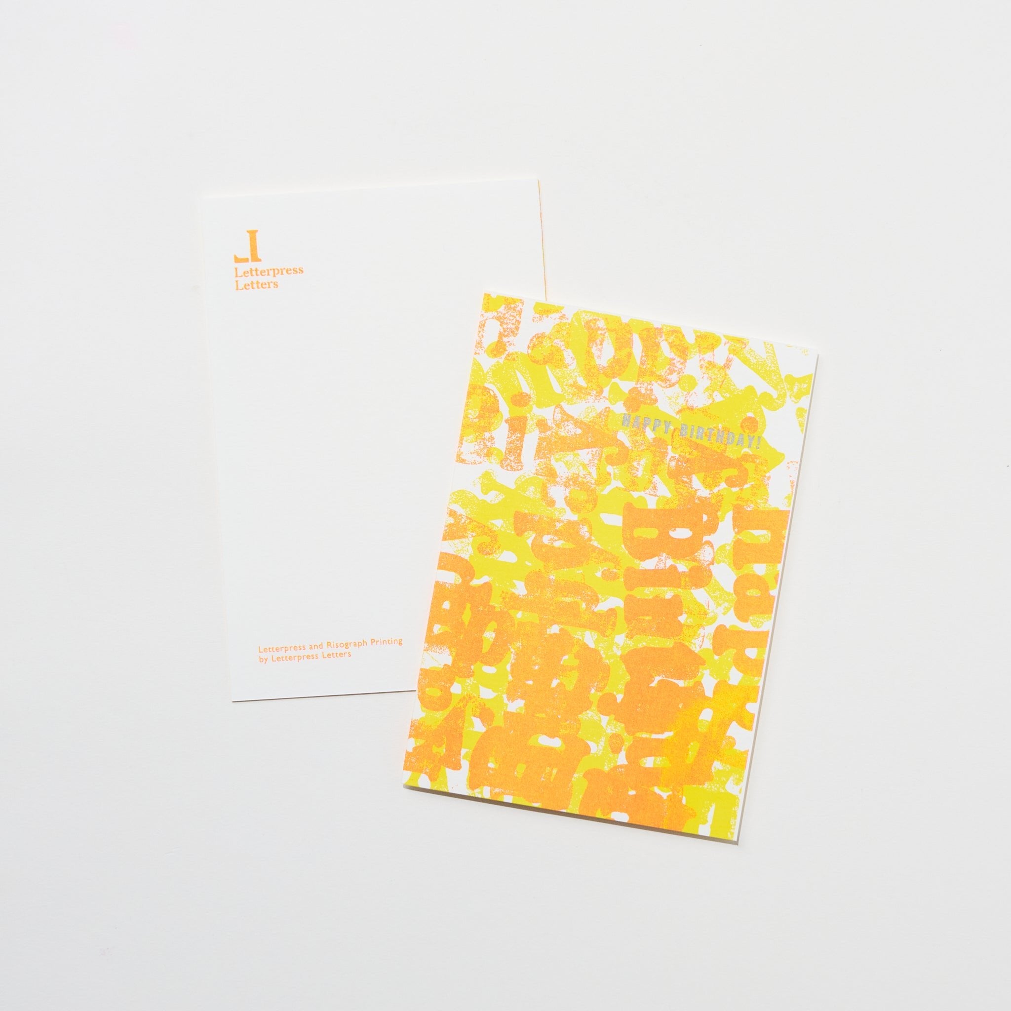 Happy Birthday Letter Stamp Set - DIY Card Making & Letterpress Printing Kit for Greeting Cards, Invitations & Scrapbooking