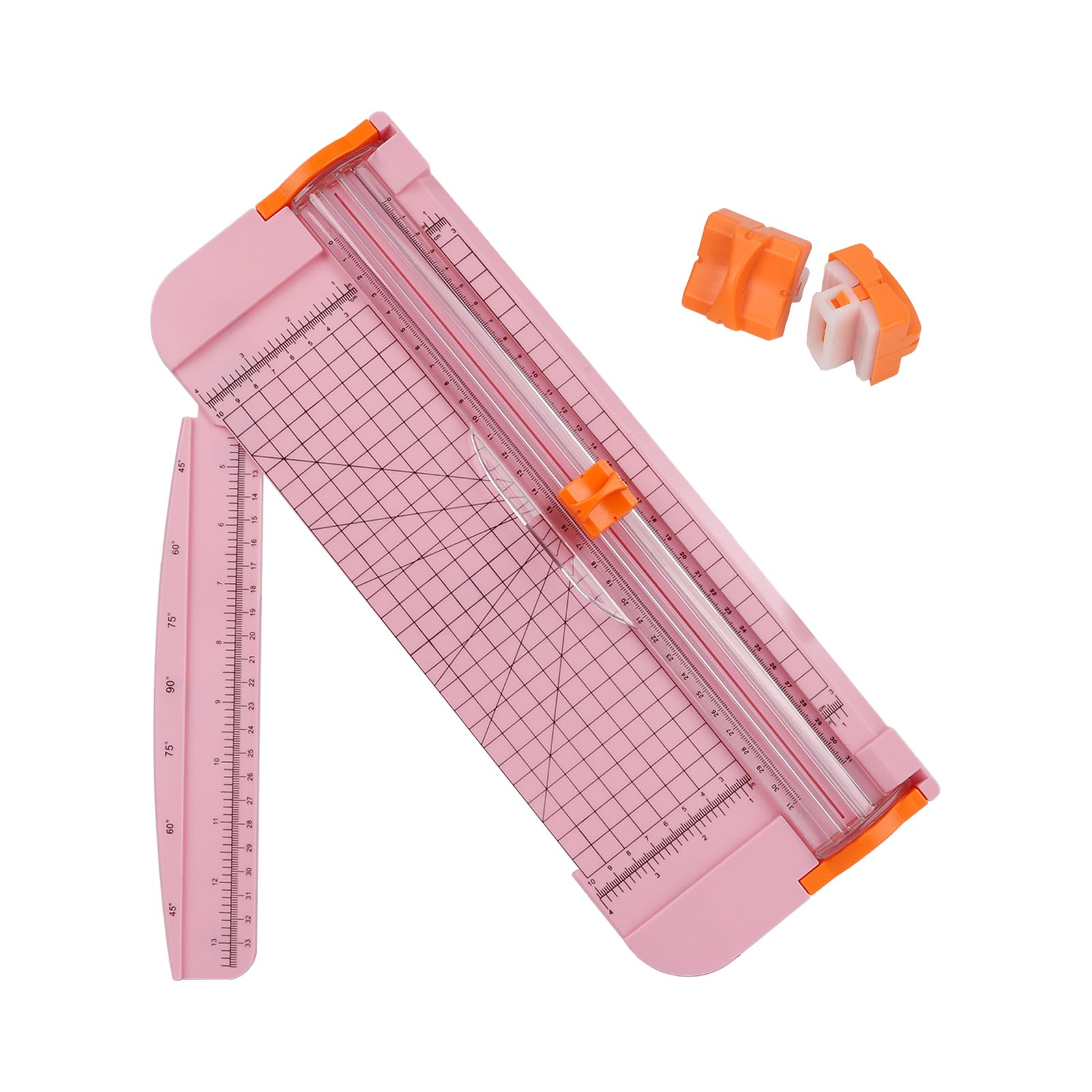 12 Inch A4 Paper Cutter with 2 Replacement Blades & Safety Ruler - Precision Trimmer for Gift Cards, Coupons, Labels, Cardstock & Photos | Perfect for Crafting, Scrapbooking & Office Use