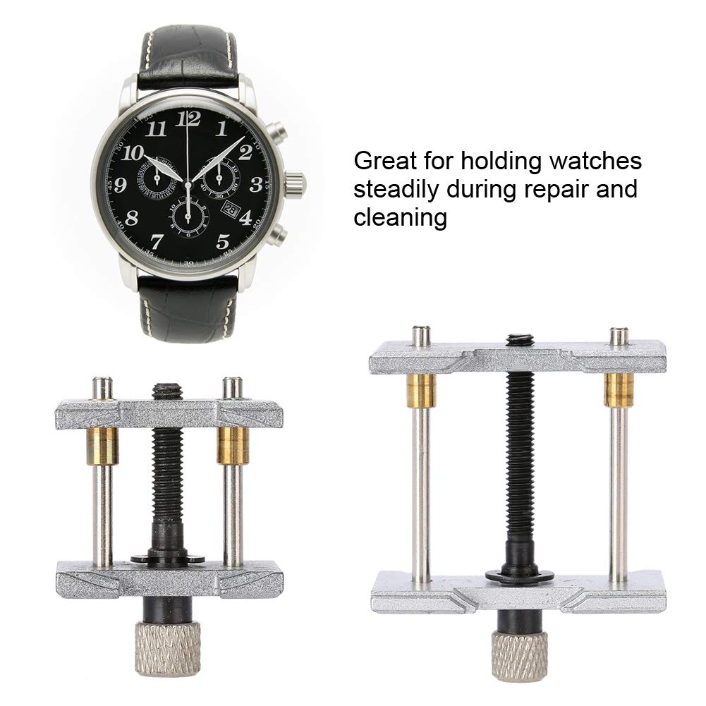 EVTSCAN 2-in-1 Watch Movement Clamp & Wristwatch Case Repair Tool - Premium Chrome Vanadium Steel for Watch Repair, Jewelry Making & DIY Crafts - Perfect for Watchmakers, Jewelers & Hobbyists