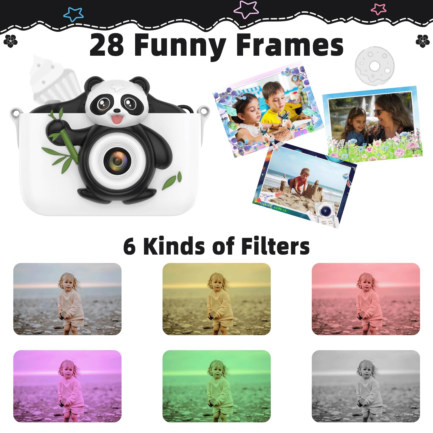 **Kids Digital Camera for Boys & Girls Age 3-8 - 64GB Memory Card Included - Perfect Christmas & Birthday Gift for Toddlers, Children, Sons, Daughters, Grandsons & Granddaughters - Capture Fun Moments at Parties, Travel & Family Events**