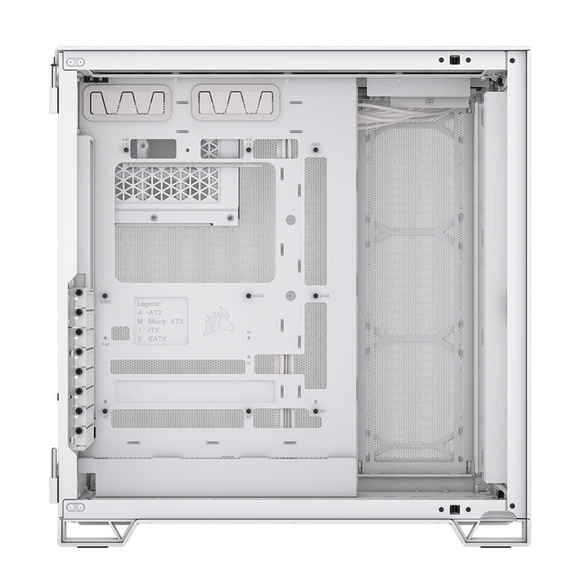 Corsair 6500D Airflow Mid Tower ATX PC Case - Tempered Glass White Edition | High Airflow Design for Gaming & Workstation Builds | Perfect for Streaming, Content Creation & Esports