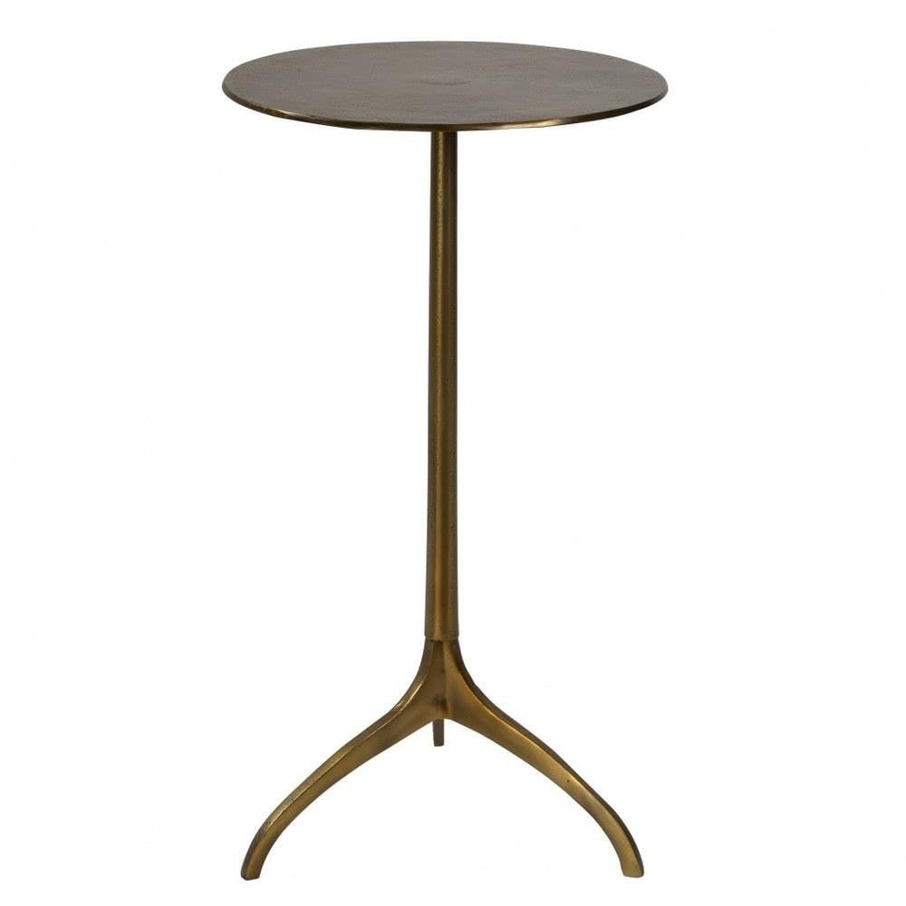 25 Inch Accent Table - Modern Side Table for Living Room, Bedroom & Office - Small End Table with Sturdy Metal Base - Perfect for Coffee, Books & Decor
