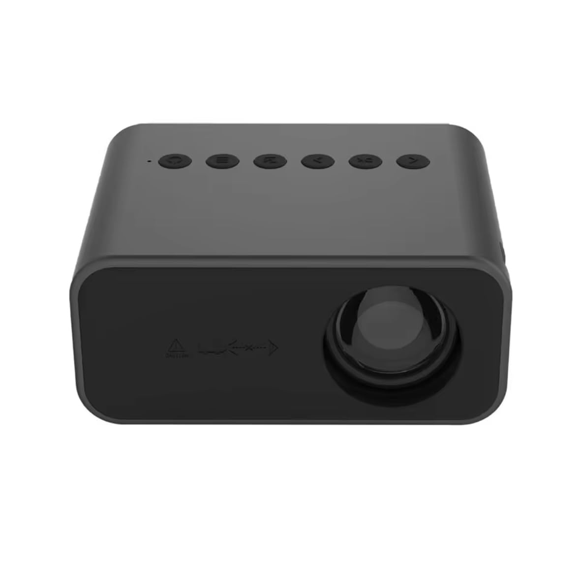 YT500 Mini Portable Projector - Wireless Smartphone Mirroring, Outdoor Camping & Home Theater Beamer (Black) | Perfect for Movie Nights, Backyard Camping & Business Presentations