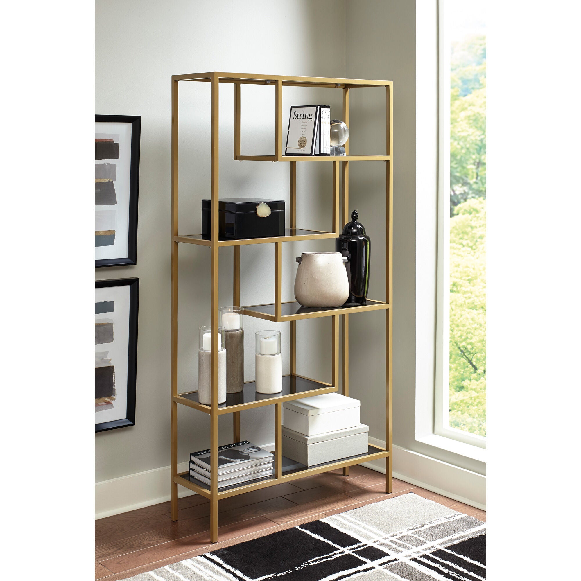 Frankwell 5-Shelf Bookcase - Modern Wooden Bookshelf for Home & Office - Perfect for Living Room, Bedroom, or Study Organization