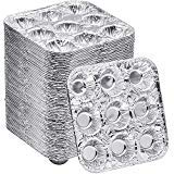 9-Cavity Mini Cupcake and Muffin Baking Pans - 100 Pack Disposable Aluminum Trays for Perfect Mini Desserts | Ideal for Weddings, Birthday Parties, Baby Showers & Holiday Gatherings | Great for Home Baking, Catering & Commercial Use