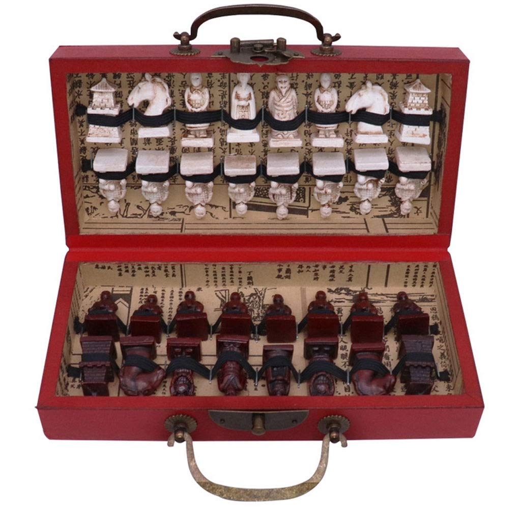Portable Wooden Travel Chess Set - 21cm Folding Chess Board with Pieces for Adults & Kids - Perfect for Family Game Nights, Parties, Camping & Travel