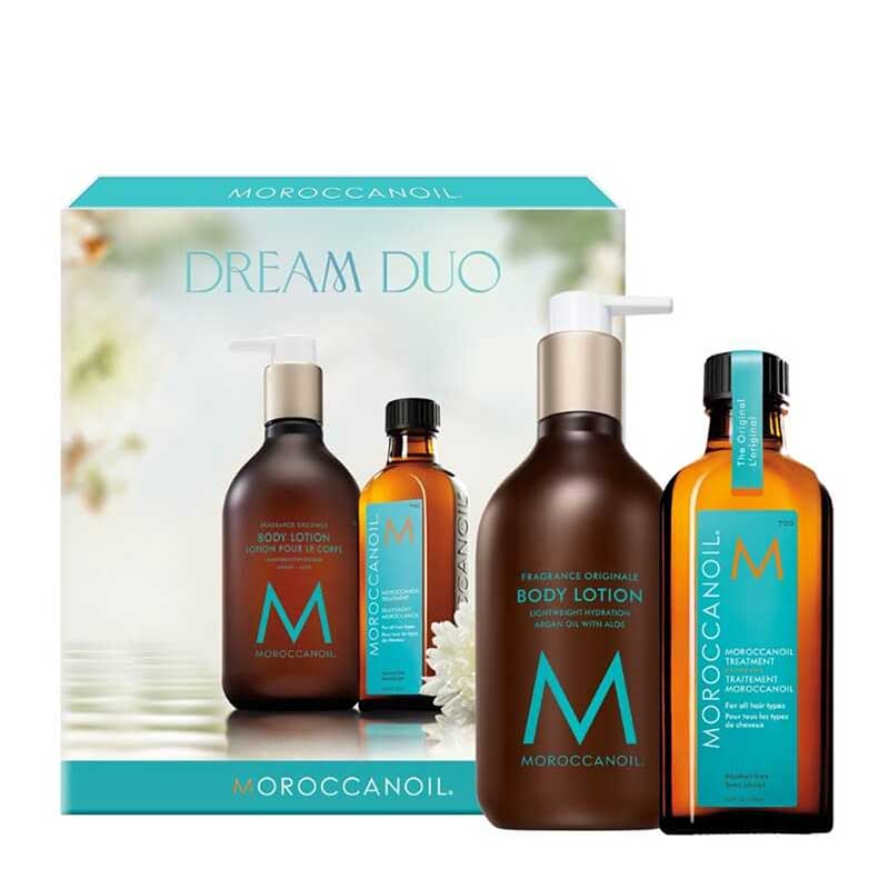 Moroccanoil Dream Duo Original Hair Care Gift Set - Argan Oil Shampoo & Conditioner for Hydration & Shine | Perfect Holiday Gift for Women & Hair Lovers