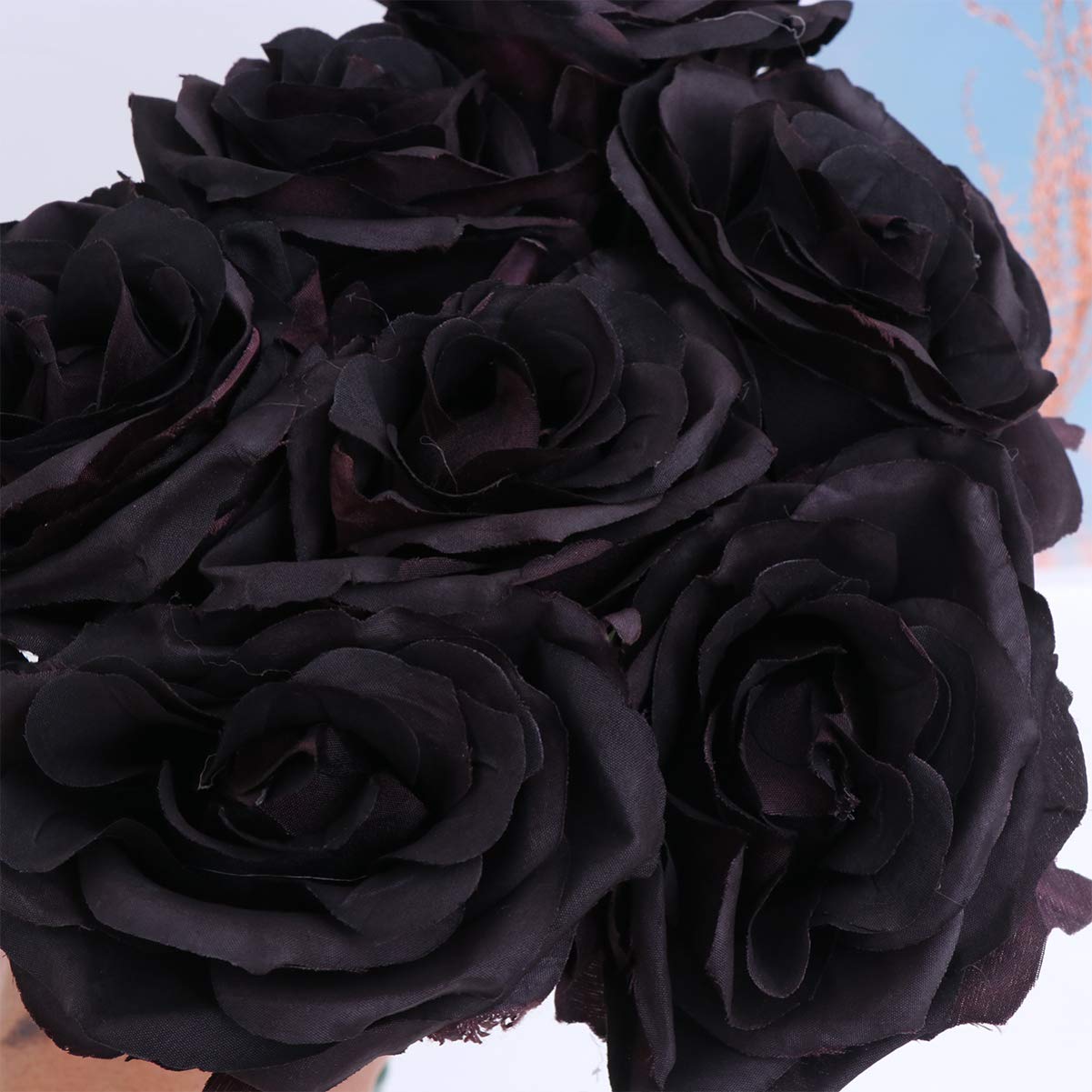 EXCEART Artificial Rose Bouquet with Stems - Realistic Fake Rose Flowers for Vases, Home Decor, Wedding, Bridal Party & Table Centerpieces - Long-Lasting Decorative Floral Arrangement