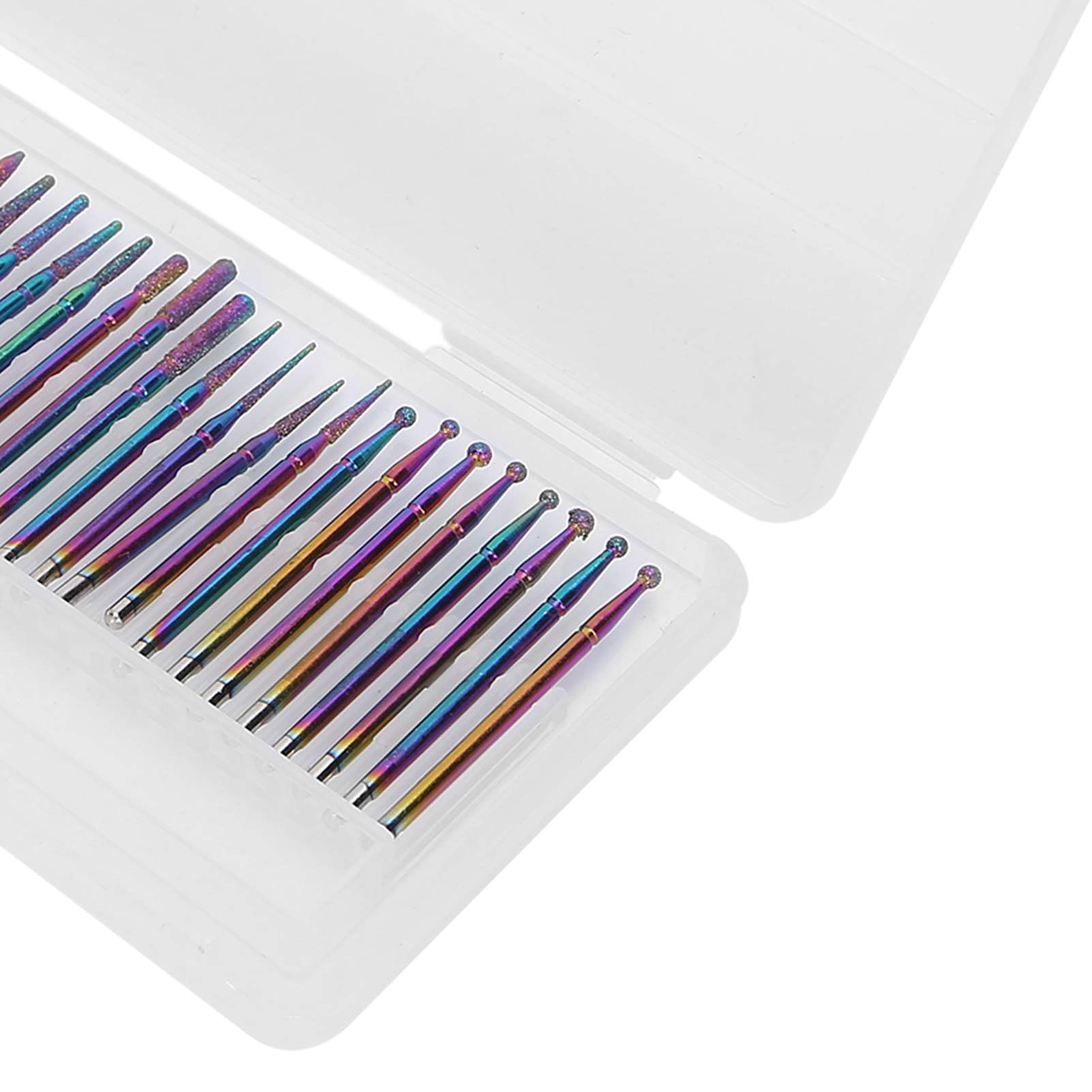 2 Pack Interchangeable Nail Grinding Heads - Professional Nail Sanding Bits for Nail Art Salon & DIY Manicure at Home - Perfect for Acrylic, Gel & Natural Nail Care