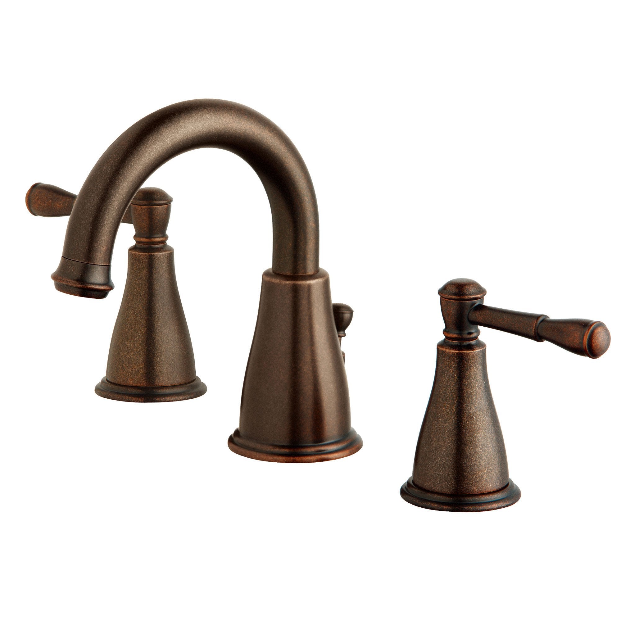 Danze Eastham Tumbled Bronze Scroll Lever Widespread Bathroom Sink Faucet - Vintage Style Bathroom Faucet with 8