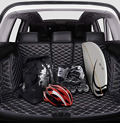 3D Full Coverage All Weather Waterproof Custom Fit Car Cargo Liner Trunk Mat Tray for Land Rover Range Rover Sport 2006-2009 - Black with Black Stitching | Durable Protection for Pets, Spills & Outdoor Gear