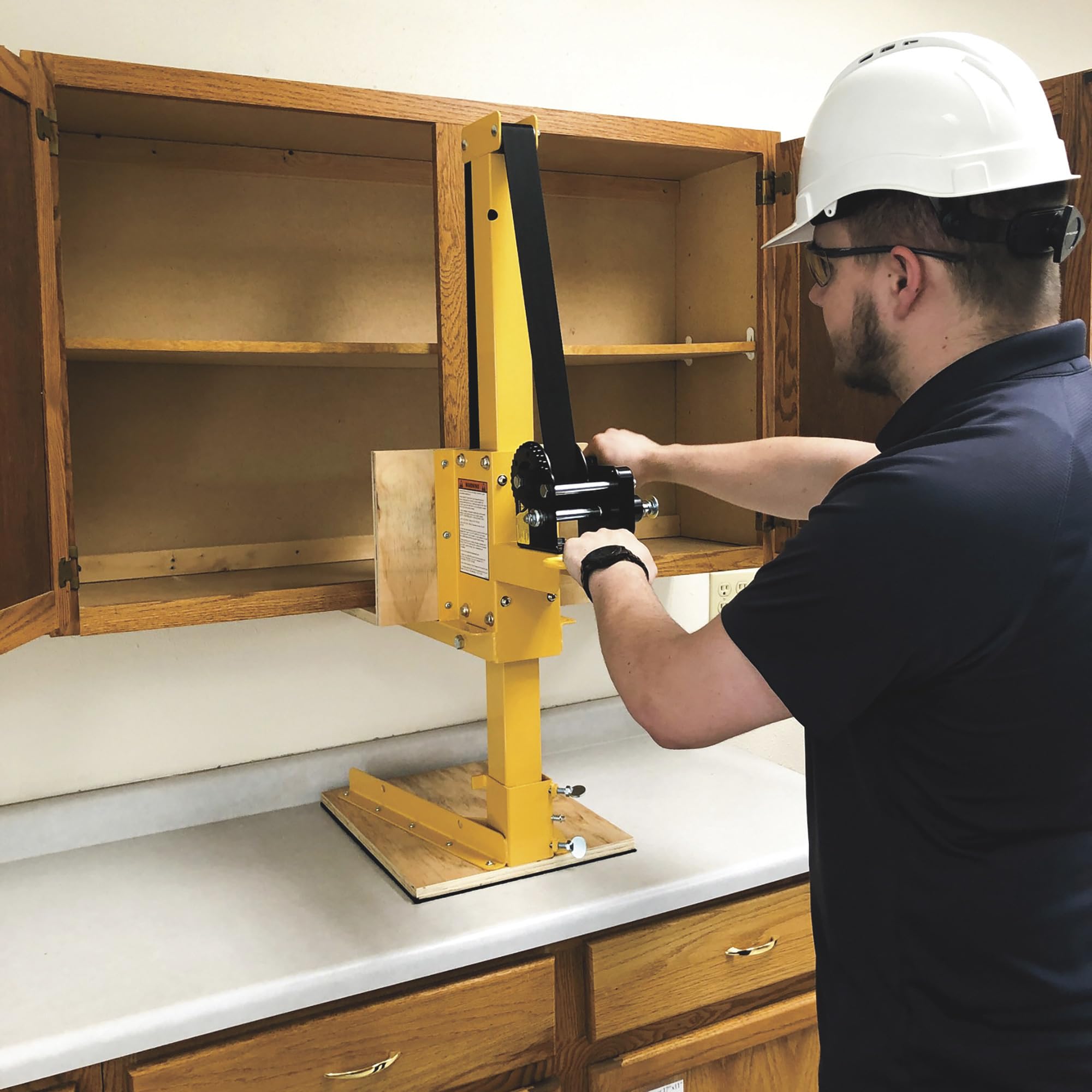 CABINETIZER® Model 72 Cabinet Lift System - 6 Foot 300 lbs Capacity for Easy Cabinet Installation & TV Mounting | Heavy-Duty Brake Winch | Perfect for Warehouse Organization & Home Renovation Projects