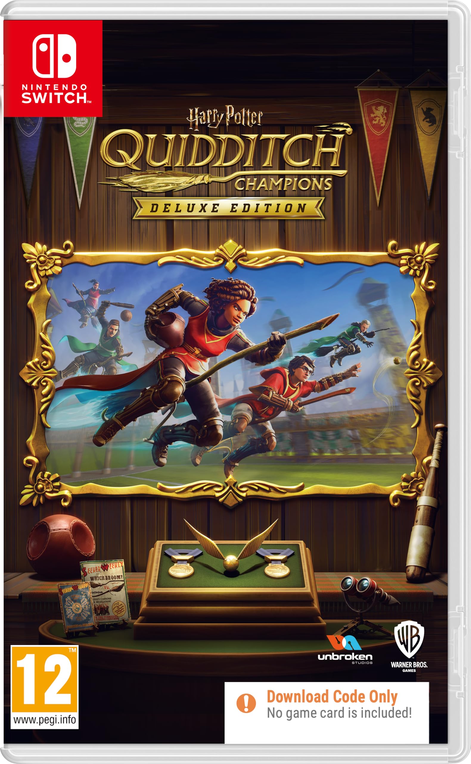 Harry Potter: Quidditch Champions Deluxe Edition - Nintendo Switch Digital Download Code | Wizarding World Adventure Game for Kids & Adults | Perfect for Family Game Nights & Harry Potter Fans