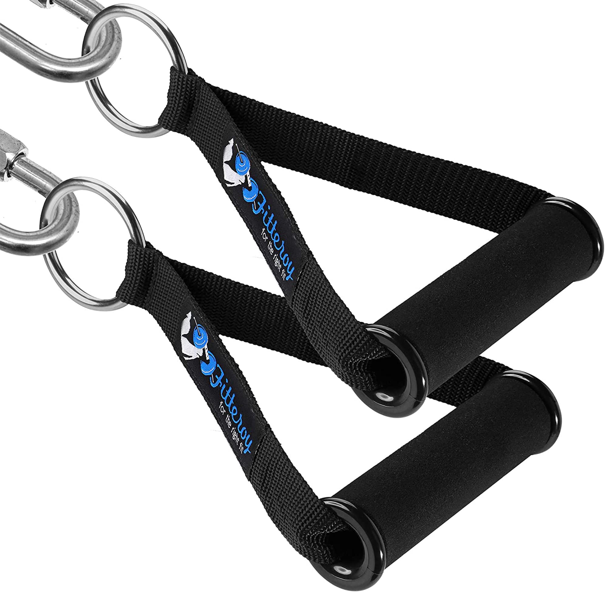 **Heavy Duty Cable Machine Attachments Set - Adjustable Handles & Ankle Strap for Gym & Home Workouts - Perfect for Strength Training, CrossFit & Functional Fitness**