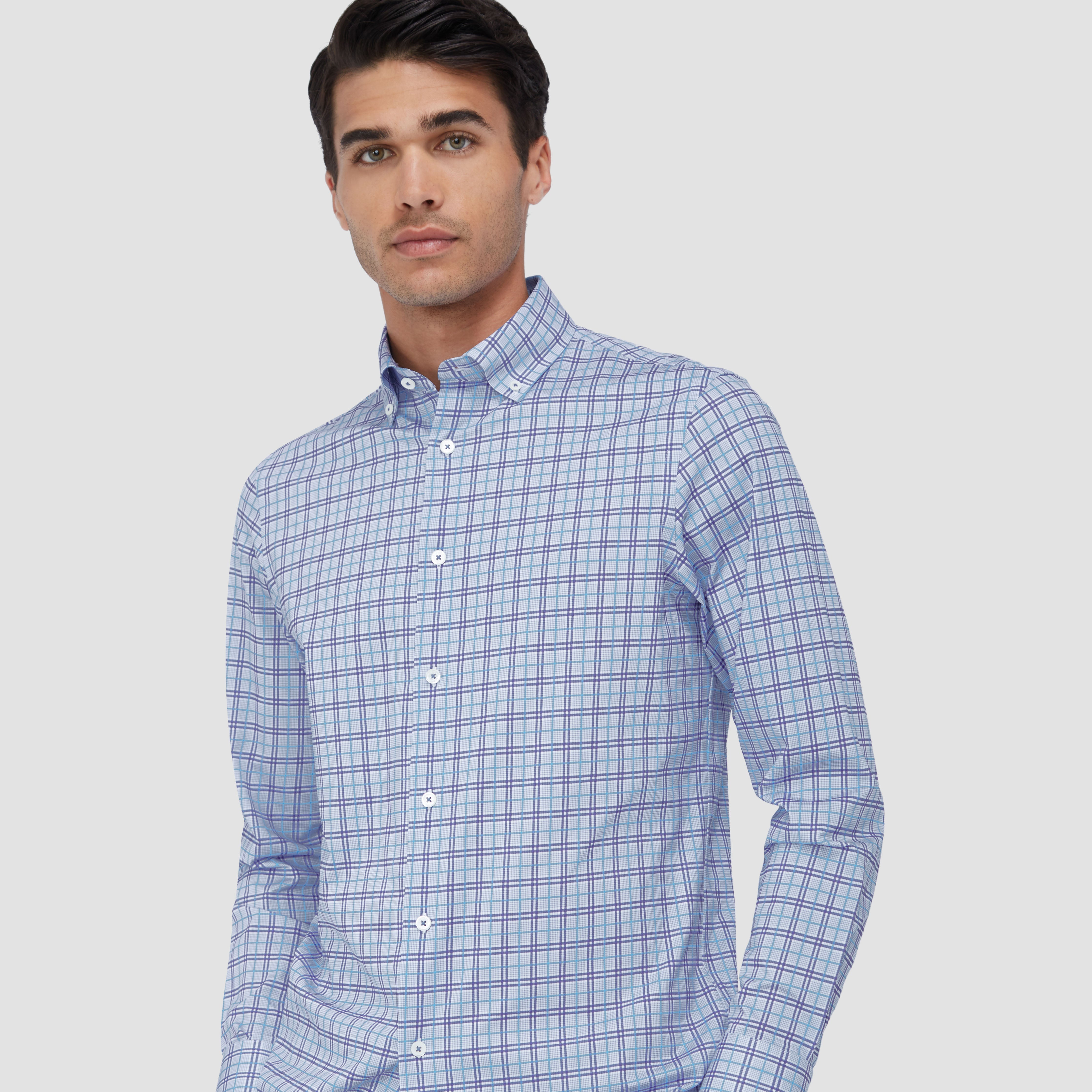 James Checkered Cotton Shirt for Men - Soft & Breathable Button Down Shirt - Casual & Office Wear, Perfect for Everyday Outfits and Business Casual Occasions