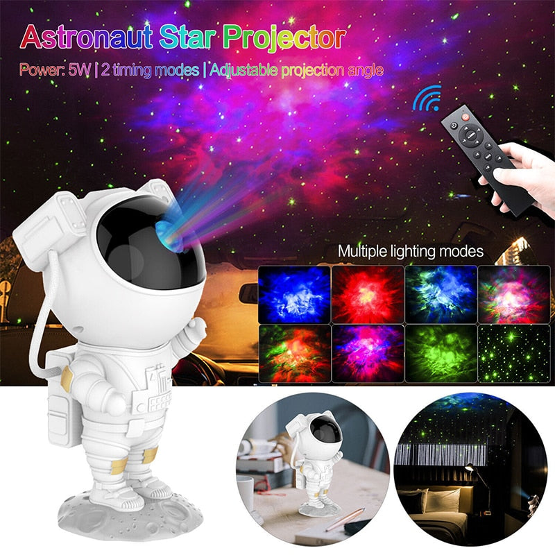 Best Astronaut Projector for Kids - Galaxy Star Night Light for Bedroom | Perfect for Nursery, Children's Room & Sleep Aid