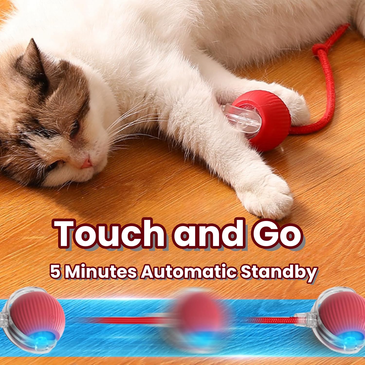 2025 New Interactive Rolling Cat Ball - 360° Smart Rotating Electric Toy for Cats & Kittens - Automatic Moving Ball for Play & Exercise (Green) - Perfect for Indoor Play & Pet Entertainment