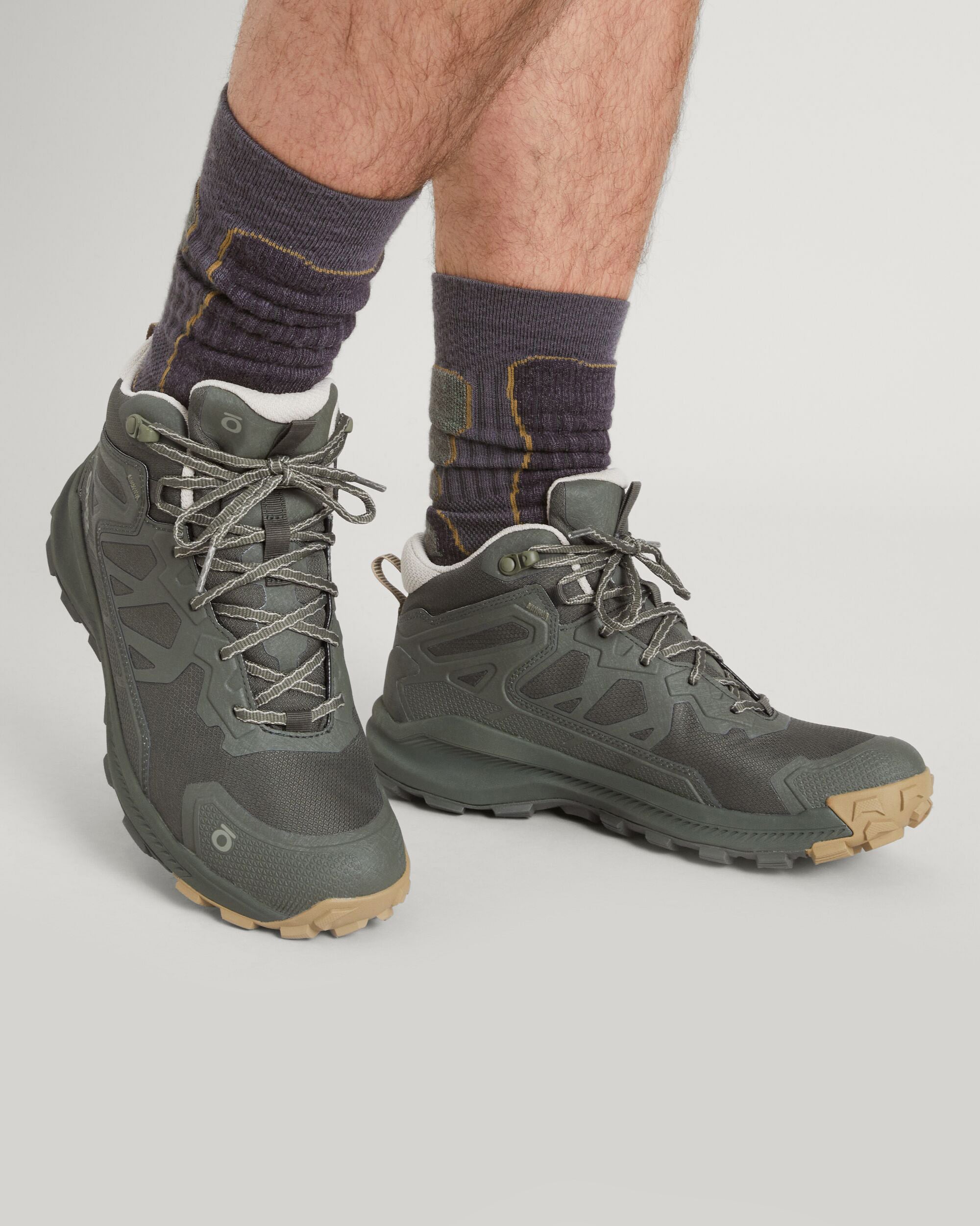 Oboz Katabatic Waterproof Mid Hiking Boots for Men - Durable Evergreen Outdoor Shoes for Trail Walking & Mountain Trekking