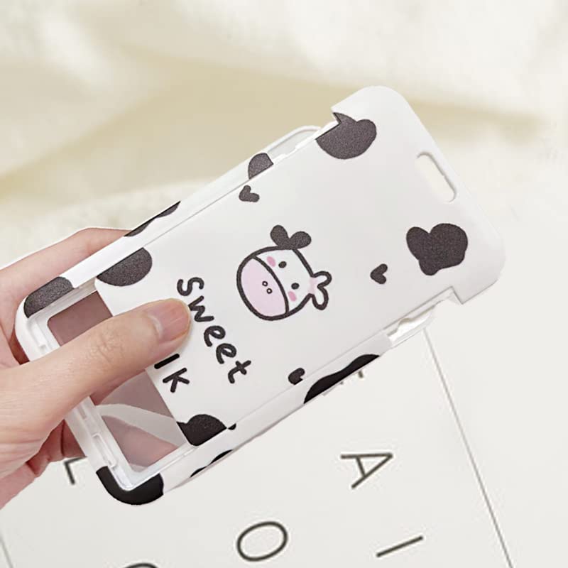 2 Pcs Cute Photocard Holder Keychain - ID Badge Holder & Bus Card Pendant with Protective Photo Sleeves - Perfect for Kpop Fans, School IDs, and Public Transit Cards