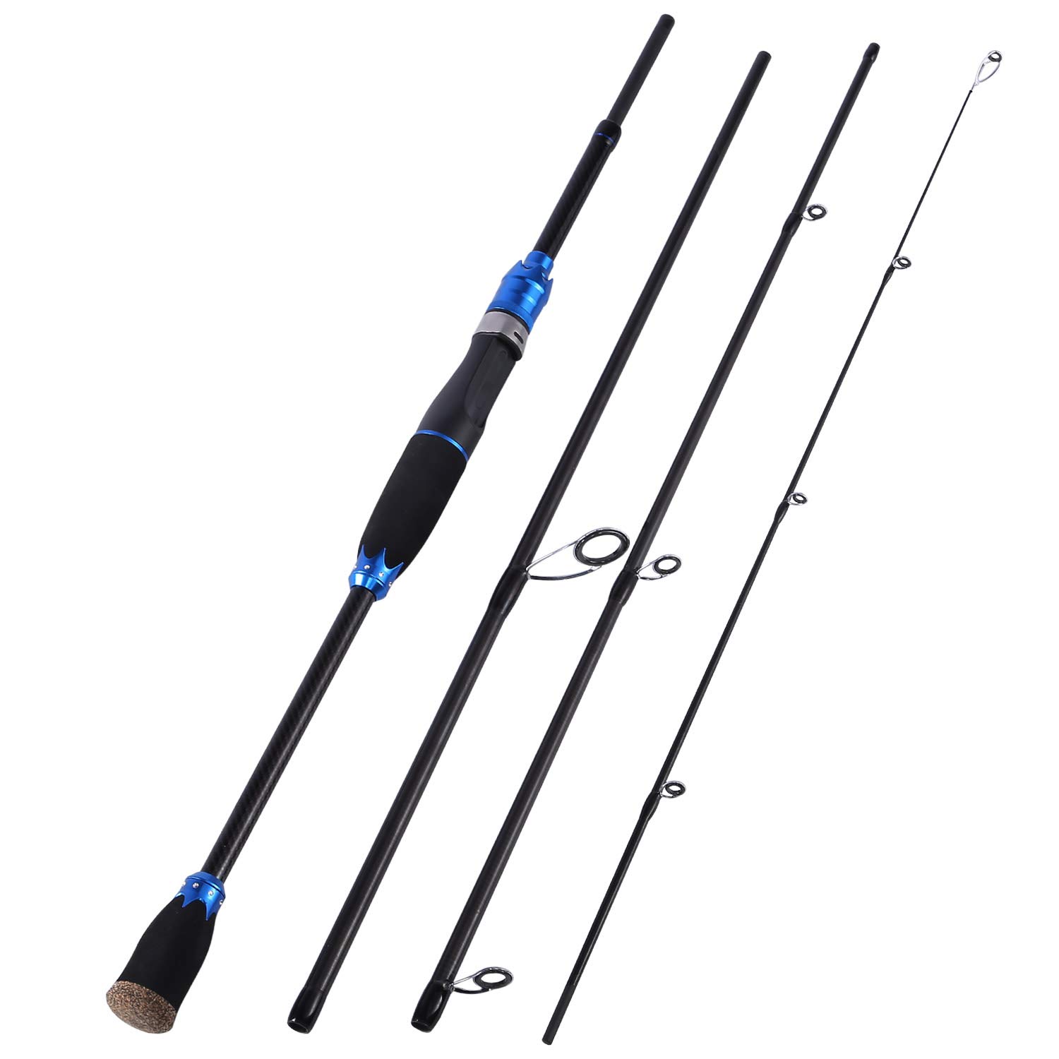 Sougayilang Spinning Fishing Rod and Reel Combo - 24-Ton Carbon Fiber Portable Fishing Pole with Spinning Reel for Freshwater Fishing - Ideal for Travel, Camping, and Outdoor Adventures