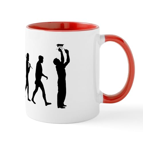 White/Red Inside - Electrician Sparky Electricity Mug