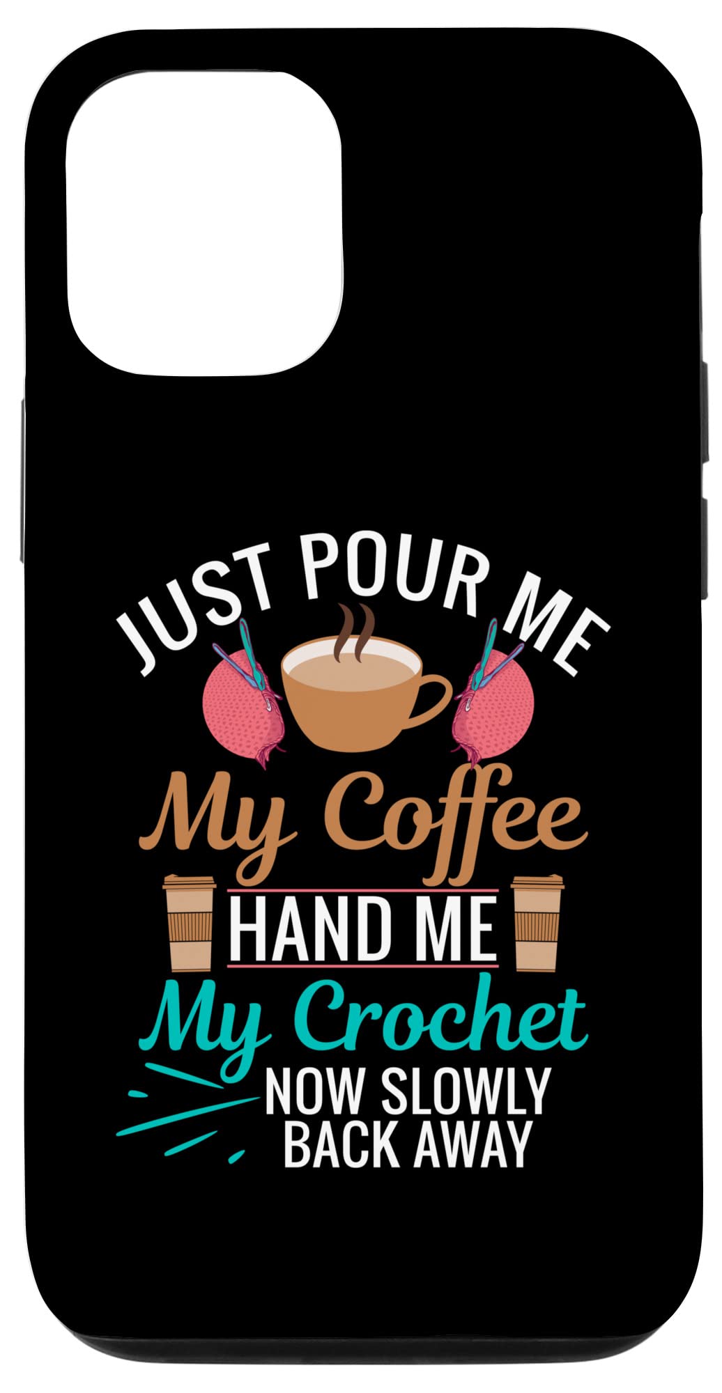 Funny Crochet Phone Case for iPhone 12/12 Pro - 