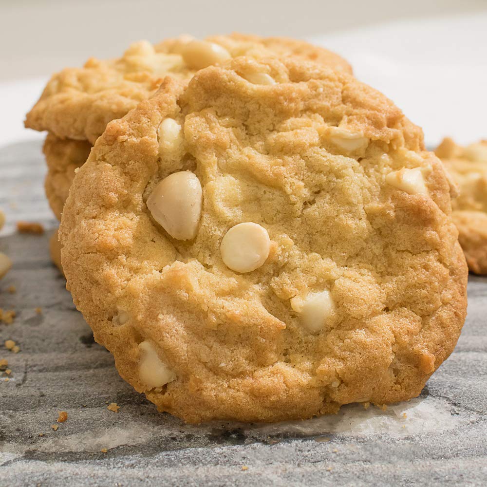 Davids Cookies Macadamia White Chocolate Gourmet Cookie Dough - 2oz (160 Count Case) | Premium Baking Ingredients for Cookies, Desserts & Gifts