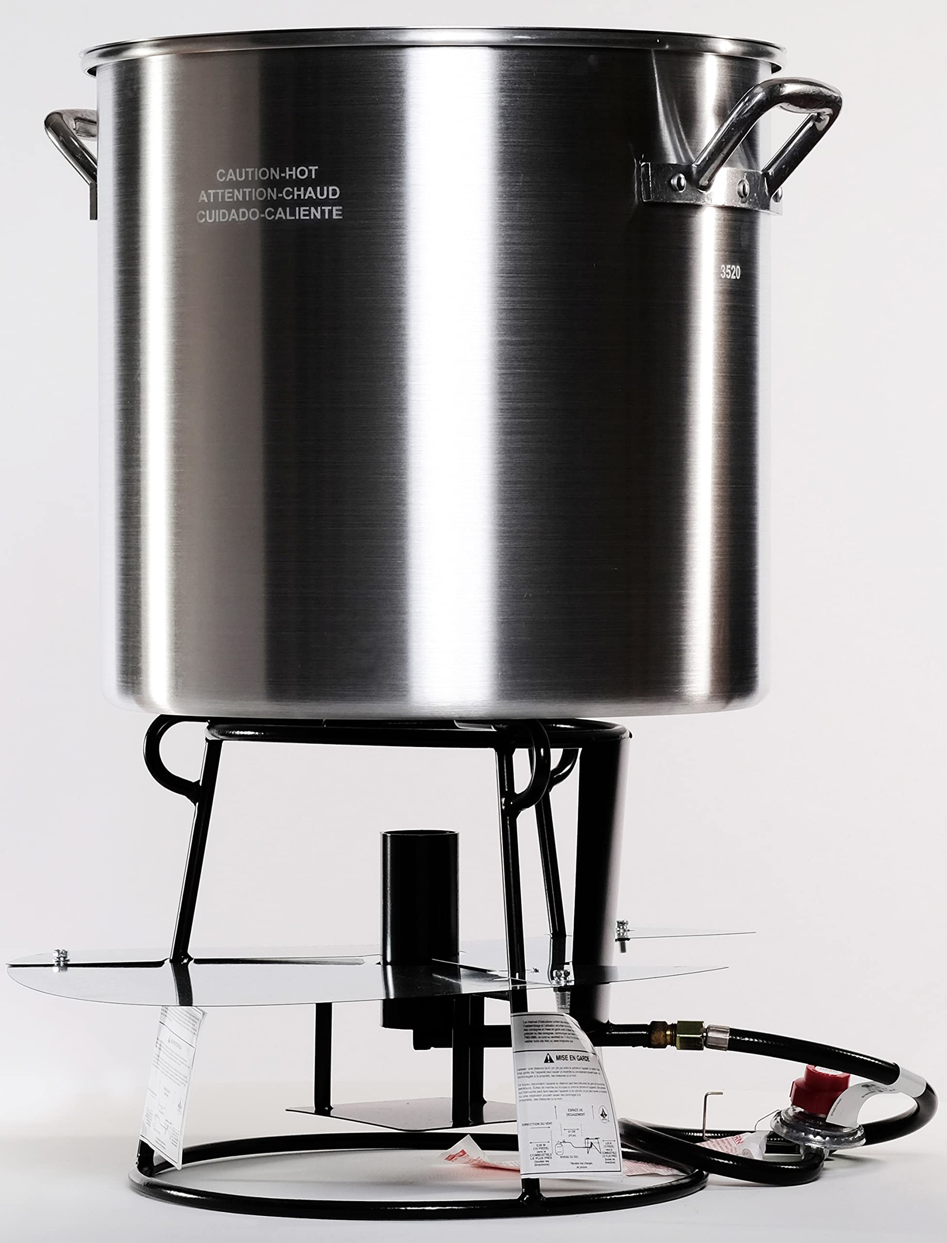 **King Kooker 6013N Outdoor Jet Cooker Package - 60qt Stainless Steel Pot for Boiling, Frying & Outdoor Cooking | Perfect for Camping, Backyard BBQs & Large Gatherings**