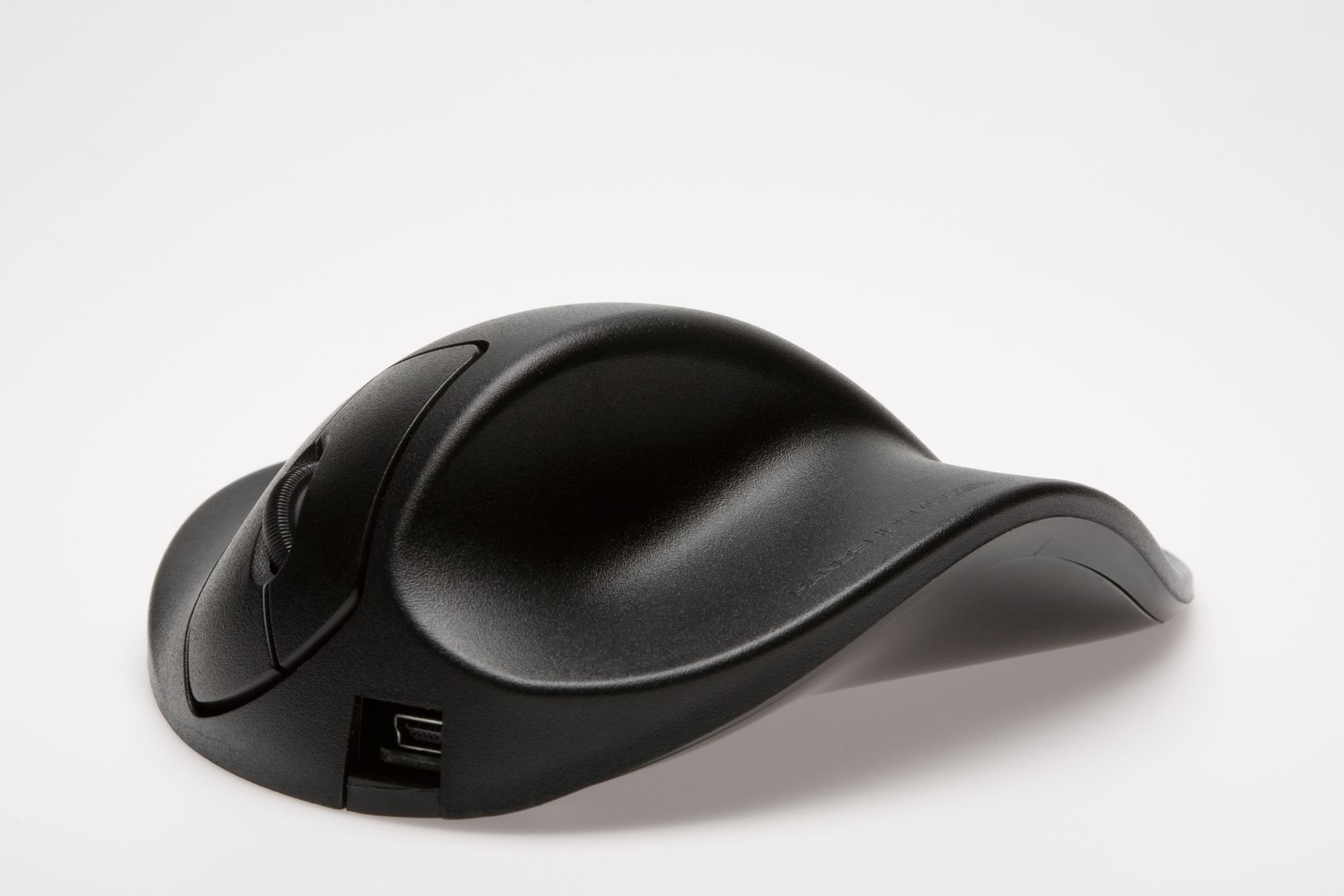 Hippus Wireless Ergonomic HandShoe Mouse for Right Hand - Small, Black - Light Click Comfort Grip - Compatible with Mac, Windows, Linux - Perfect for Office Work, Gaming & Long Computer Use
