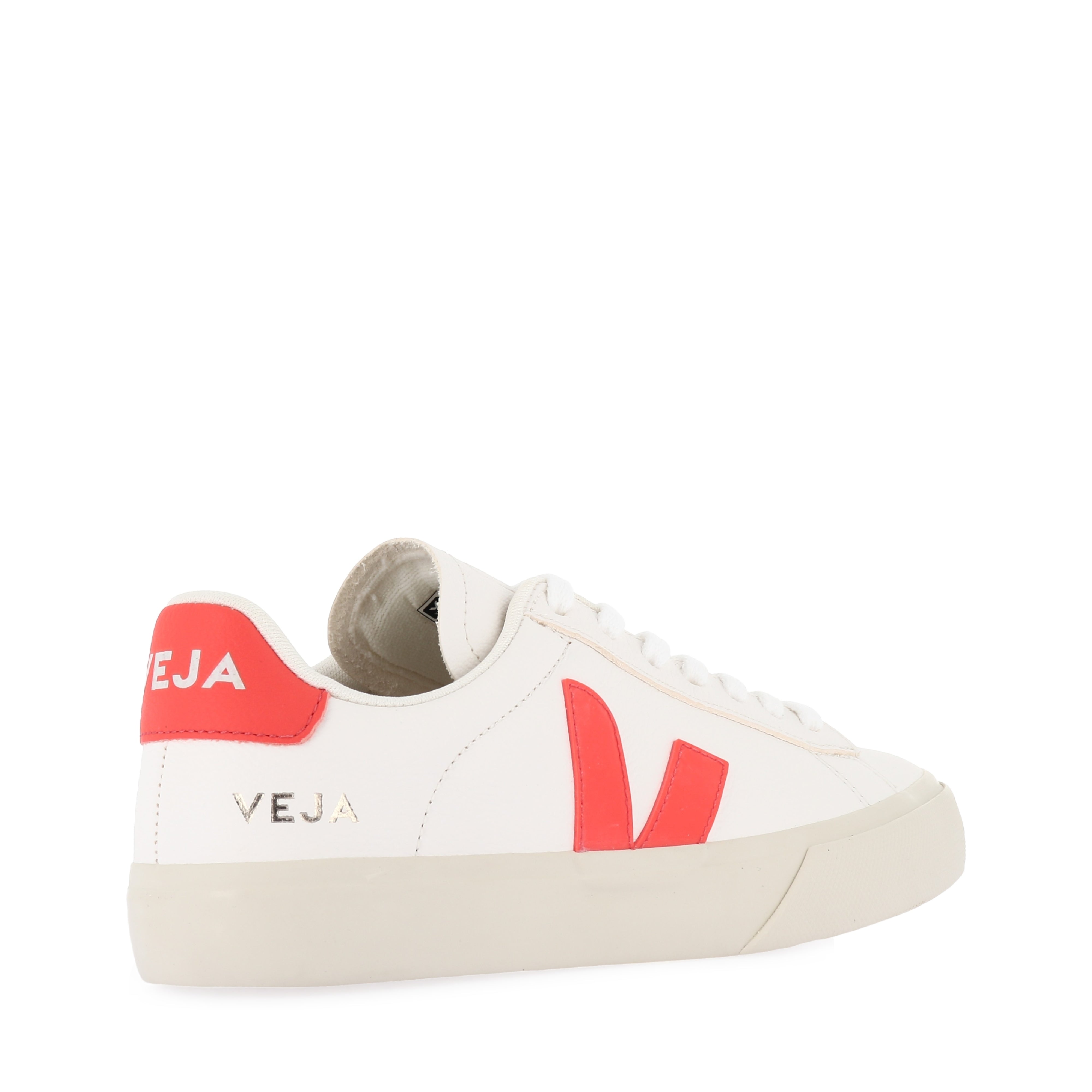 CAMPO Extra White/Orange Fluo Running Shoes - Lightweight & Breathable for Men & Women - Perfect for Jogging, Gym Workouts & Outdoor Sports