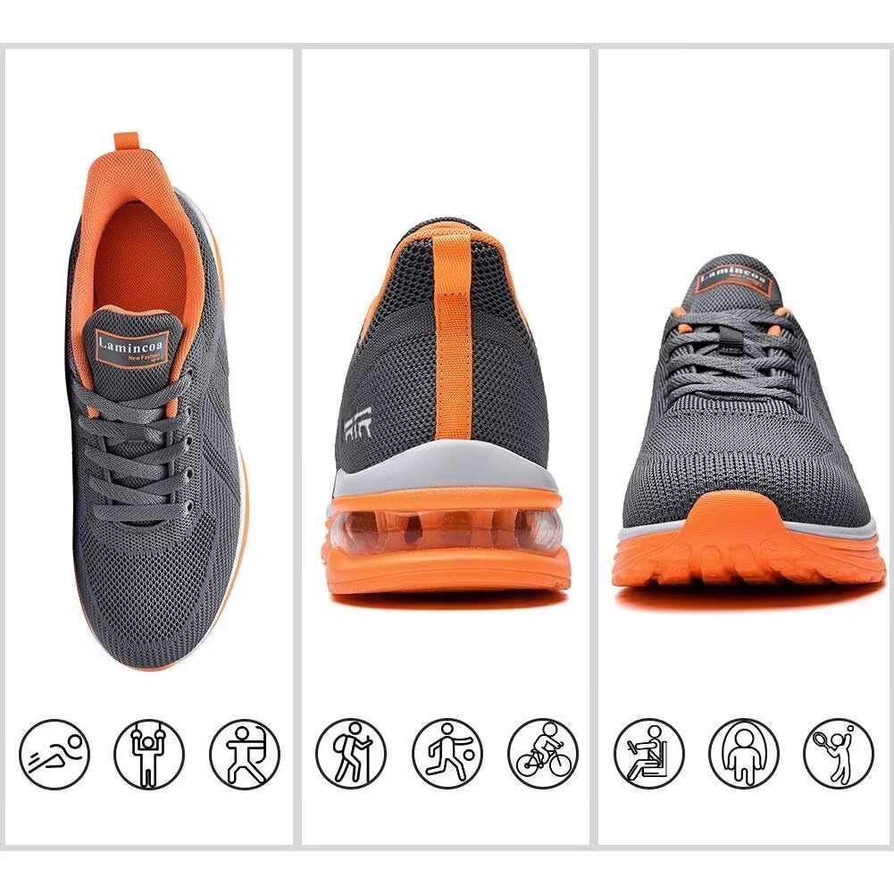 Lamincoa Women's Lightweight Running Shoes - Breathable Mesh Sneakers with Air Cushion for Walking, Tennis, Gym Workout & Sports | Non-Slip Comfortable Athletic Shoes for Women