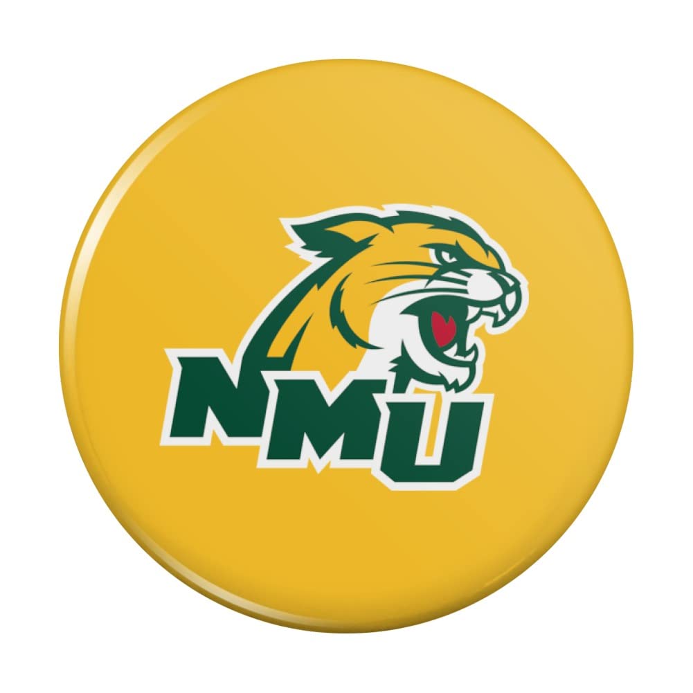 Northern Michigan Secondary Logo Kitchen Refrigerator Magnet - Strong Fridge Locker Button for Home, Office & Dorm Decor - Perfect for Displaying Photos, Notes & Memories
