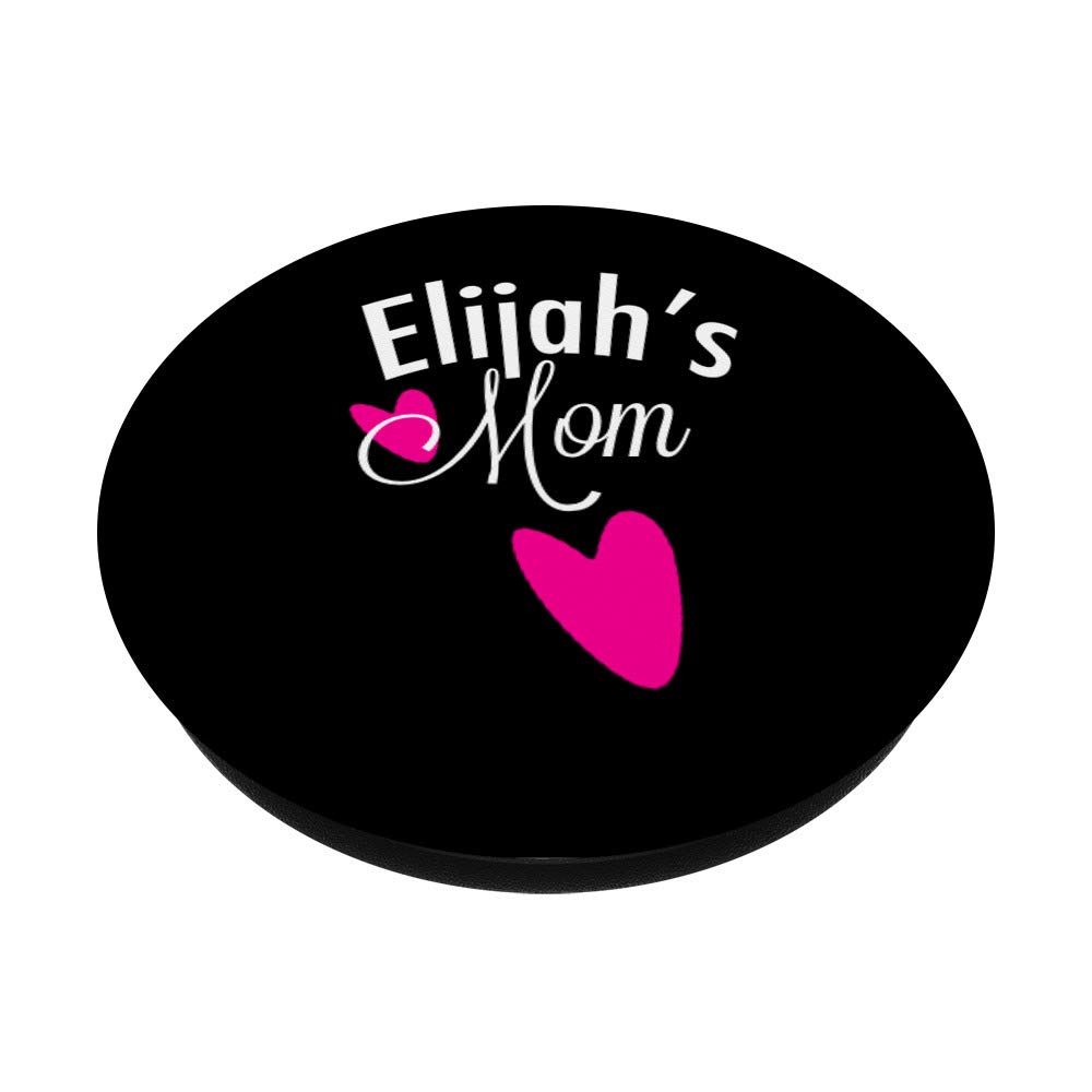 Elijah's Mom Pink Hearts T-Shirt - Cute Heart Print Top for Women & Girls - Perfect for Valentine's Day, Mother's Day & Family Matching Outfits