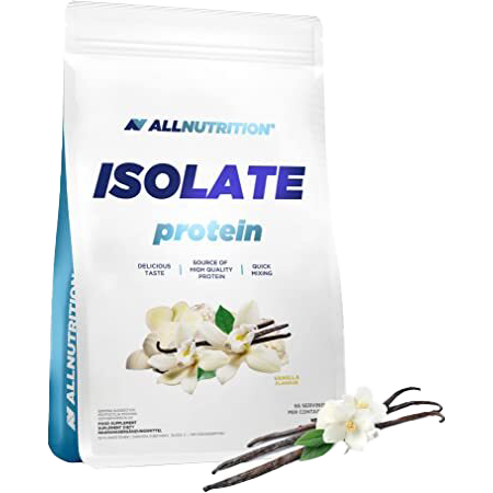 Allnutrition Isolate Protein Powder - Vanilla Flavor, 2000g | High-Quality Whey Protein for Muscle Recovery & Post-Workout | Gym, Fitness & Bodybuilding Supplement