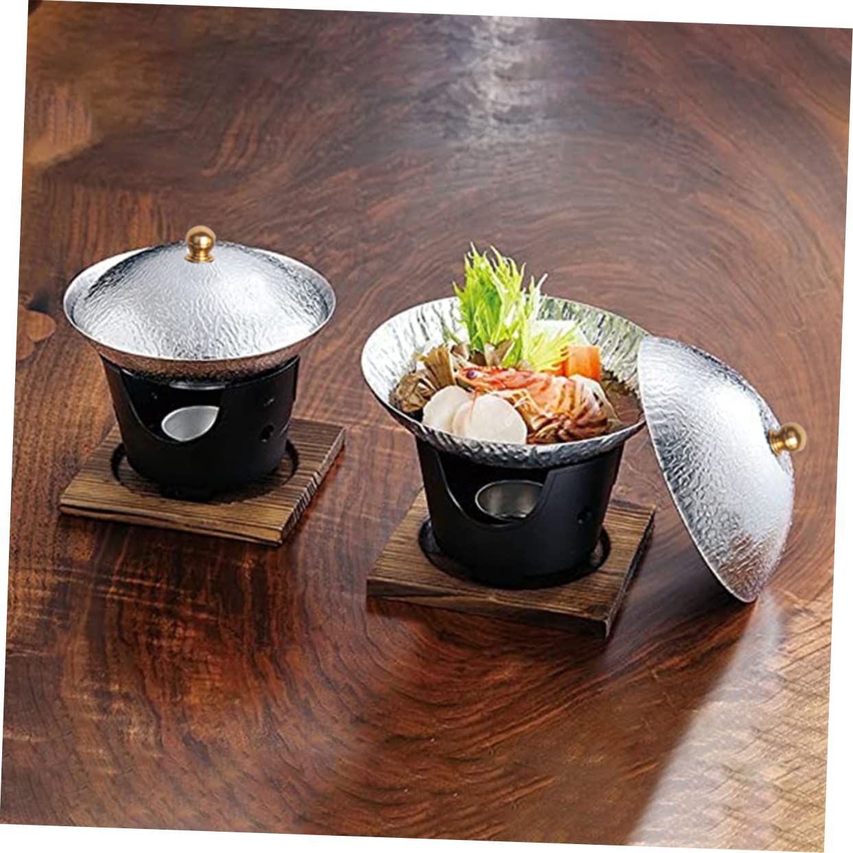 Premium Electric Sukiyaki Pot with Stainless Steel Lid - Japanese Hot Pot for Seafood, Crayfish, Shabu Shabu - Durable Cooking Pot for Home Dining & Party Serving
