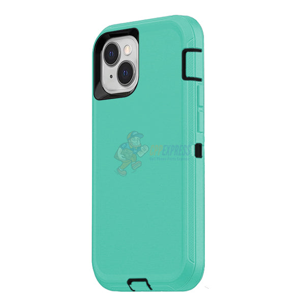 iPhone 13 Mini Shockproof Defender Case - Light Blue | Rugged Protective Cover for Everyday Use, Outdoor Activities & Travel