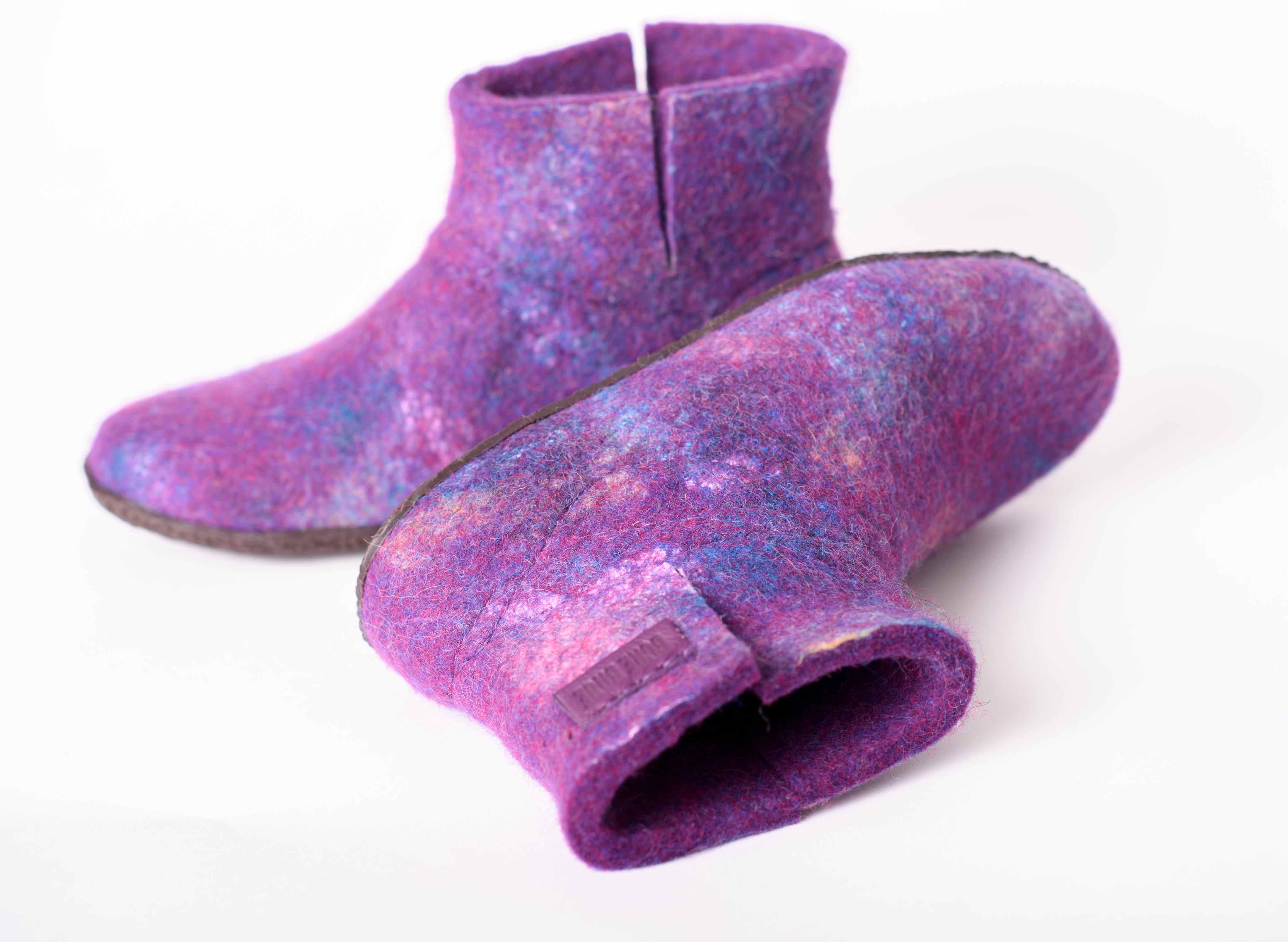 Women's COCOON WOOBOOTS Purple Galaxy - Waterproof Winter Snow Boots for Women, Fashionable & Warm Cold Weather Boots with Non-Slip Sole - Perfect for Snowy Days, Hiking & Outdoor Activities