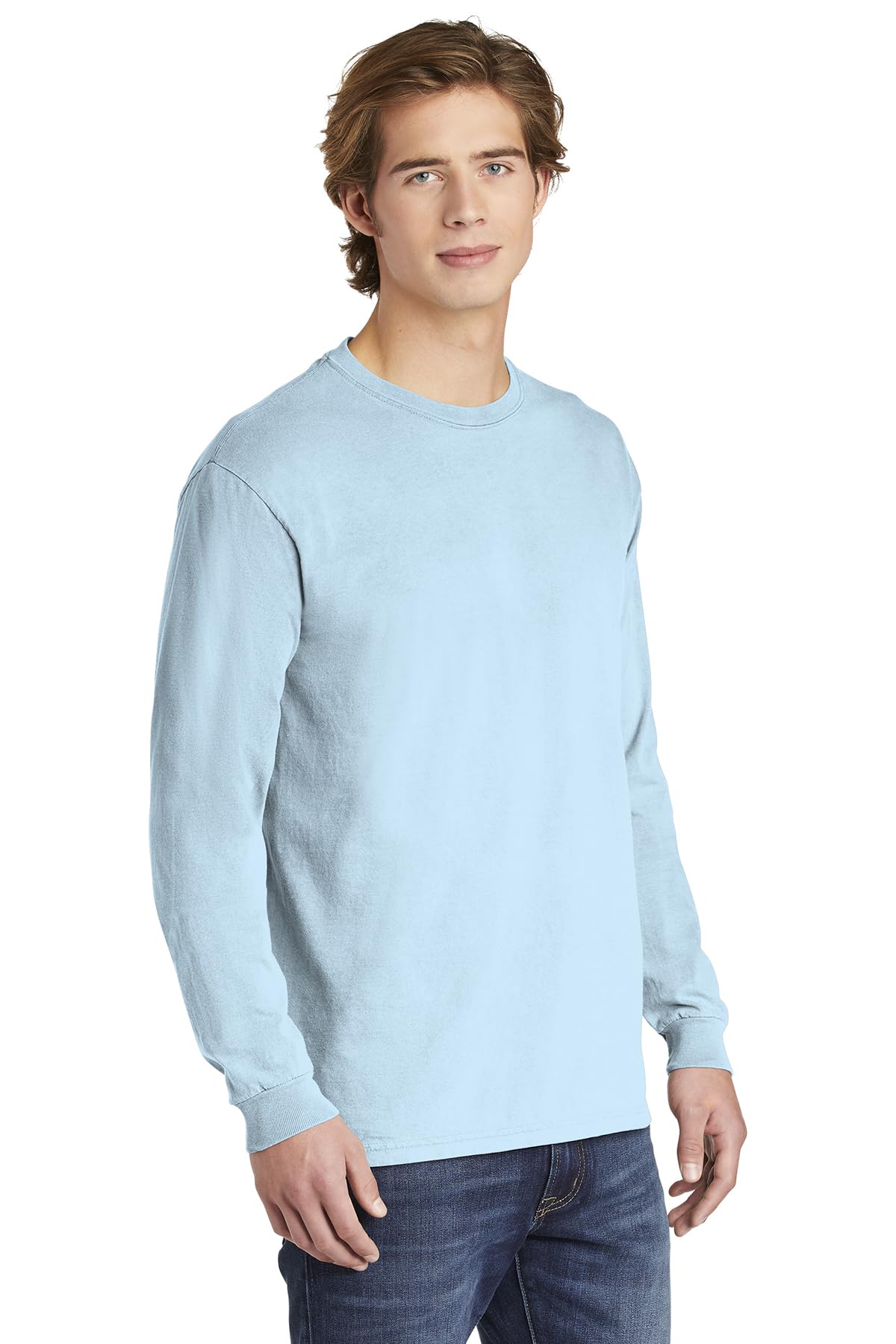 Comfort Colors Men's Long Sleeve T-Shirt | Soft Cotton Crewneck Tee | Style 6014 | Casual Wear & Layering Essential