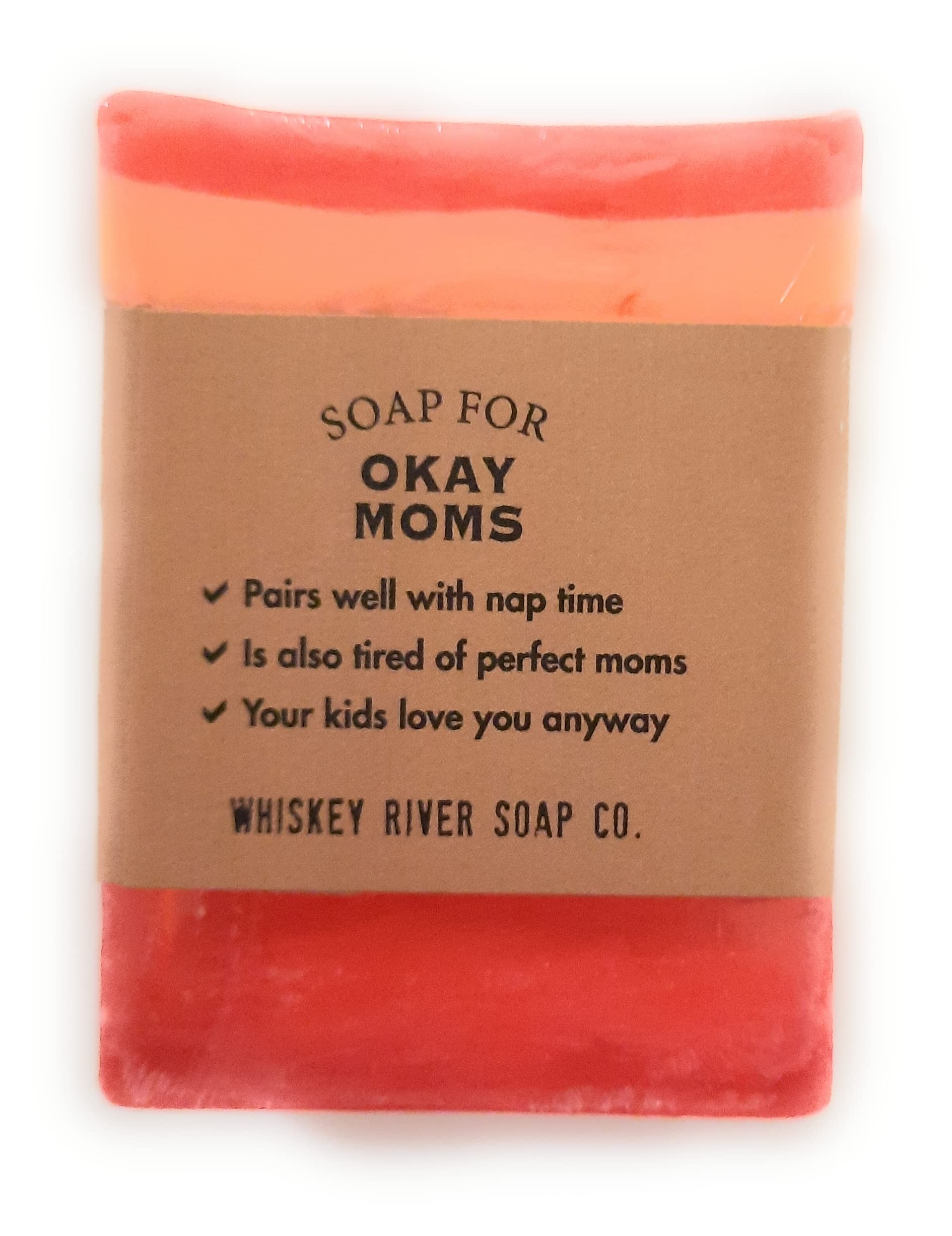 Okay Moms Scented Soap - 6 oz Natural Handmade Bar Soap with Relaxing Wine Aroma | Perfect for Self-Care, Mother's Day Gifts & Spa Nights