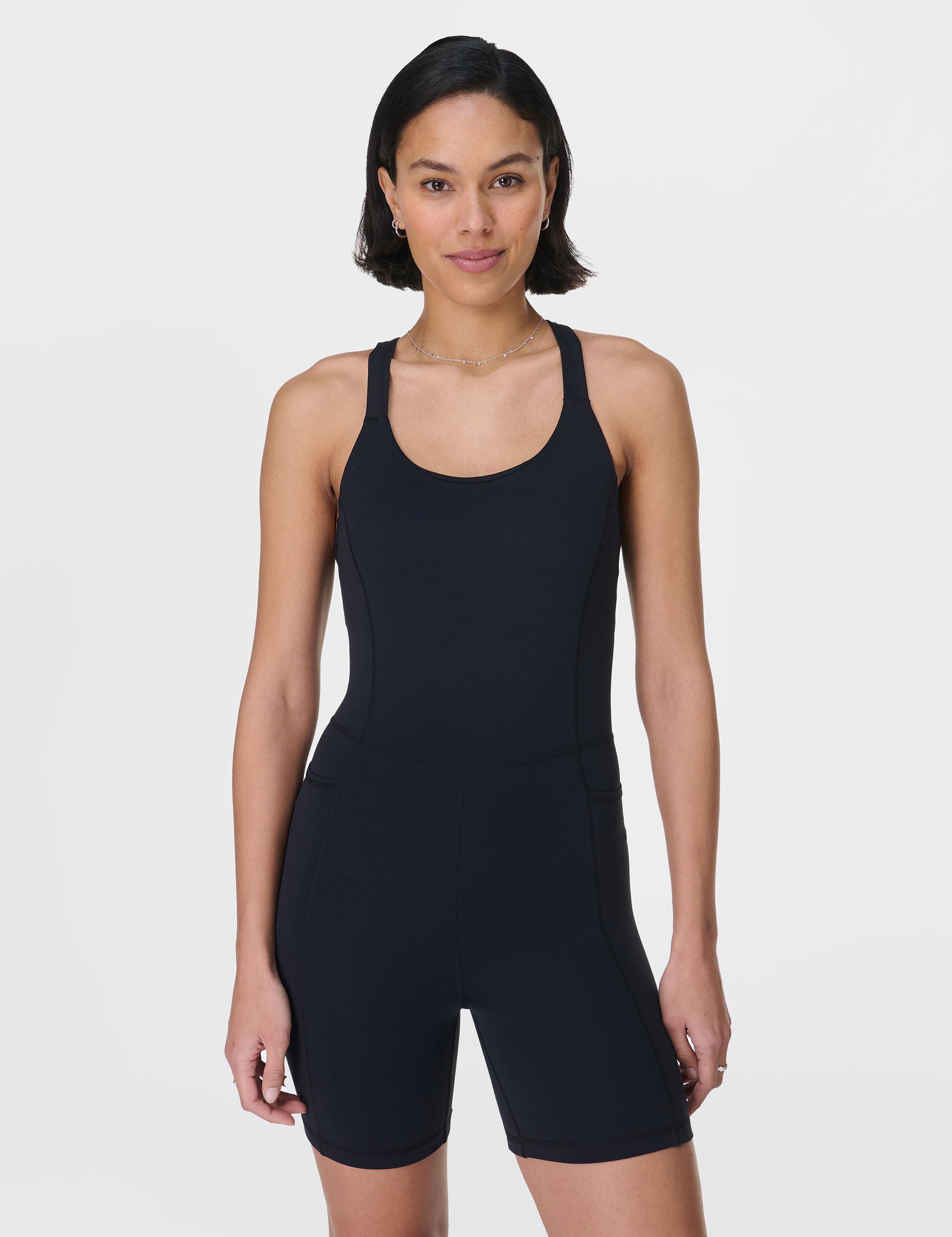 All Day Comfort Bodysuit for Women - Soft Stretchy Black Seamless Underwear for Layering, Yoga & Everyday Wear