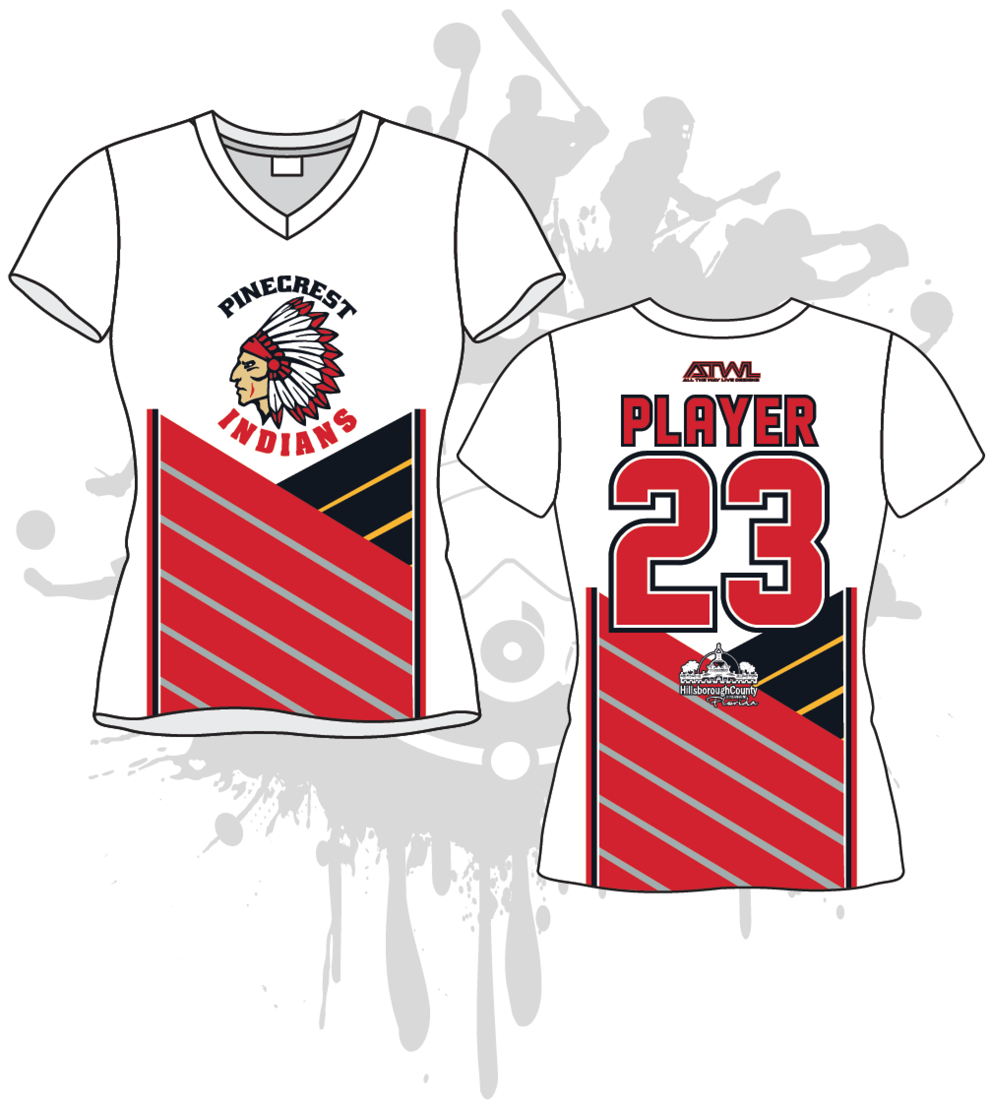Pinecrest Little League Women's Baseball Shirt - Comfortable & Stylish Team Jersey for Youth Softball Games & Practice