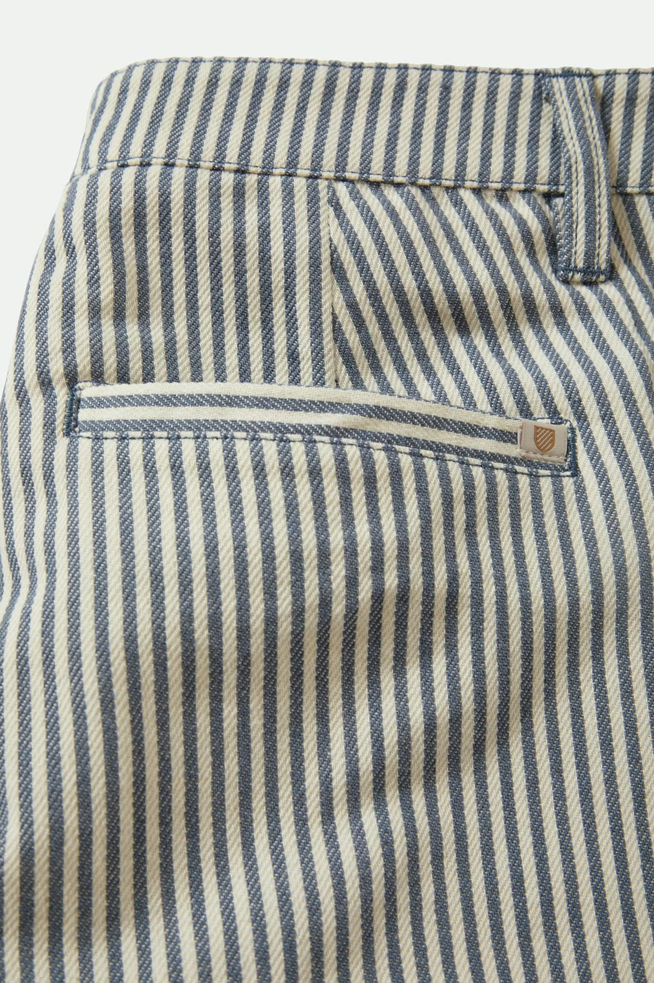 Bedford Pant Azure Blue Pinstripe - Classic Men's Dress Pants for Office, Business & Formal Occasions
