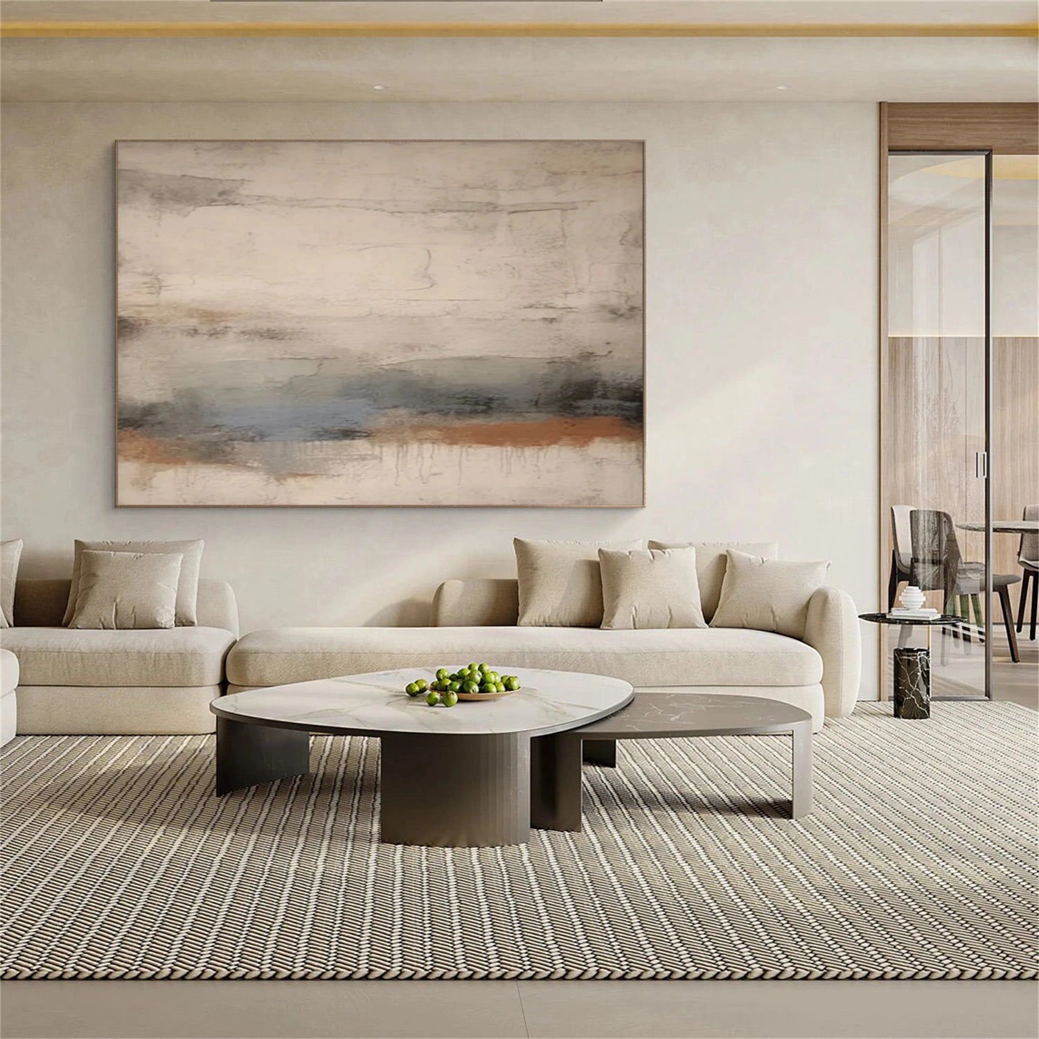 Abstract Tranquility Wall Art Print #WS299 - Modern Home Decor for Living Room, Bedroom & Office