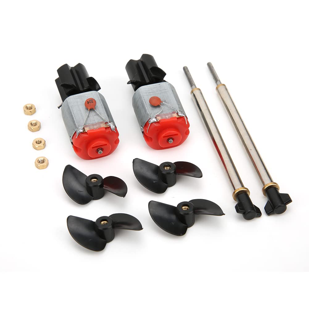 Shanrya High-Performance RC Boat Motor for V005 - Durable Electric Replacement Motor with Propeller - Perfect for Outdoor RC Boating Enthusiasts | Ideal for Racing, Hobby & Water Sports
