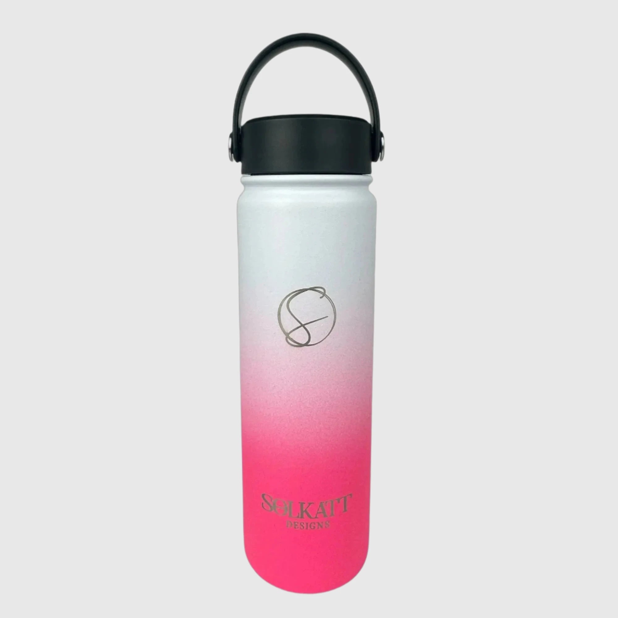 Hot Pink Insulated Stainless Steel Water Bottle 22oz (650ml) - Leakproof & BPA Free for Gym, Hiking & Outdoor Activities